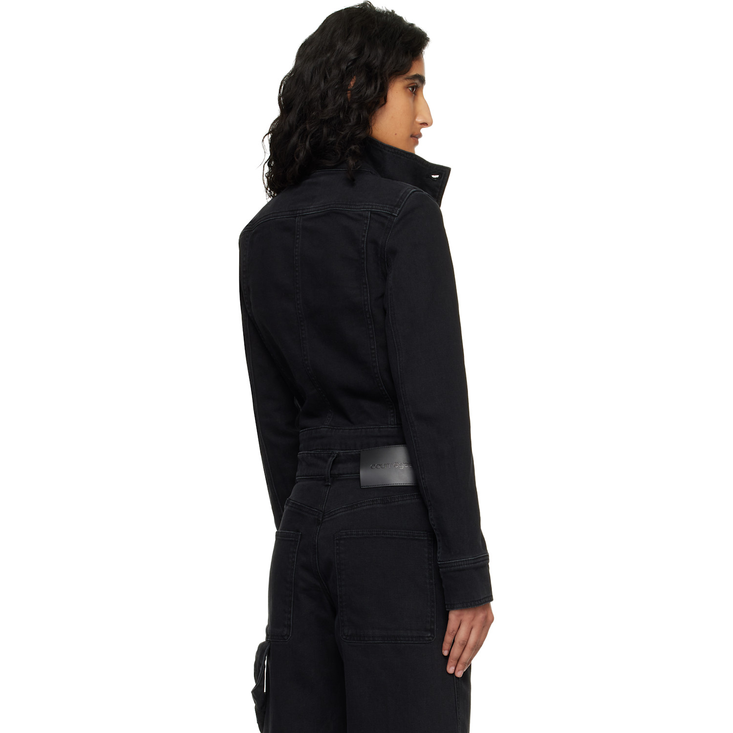  Courrèges Black Reedition Denim Jacket 