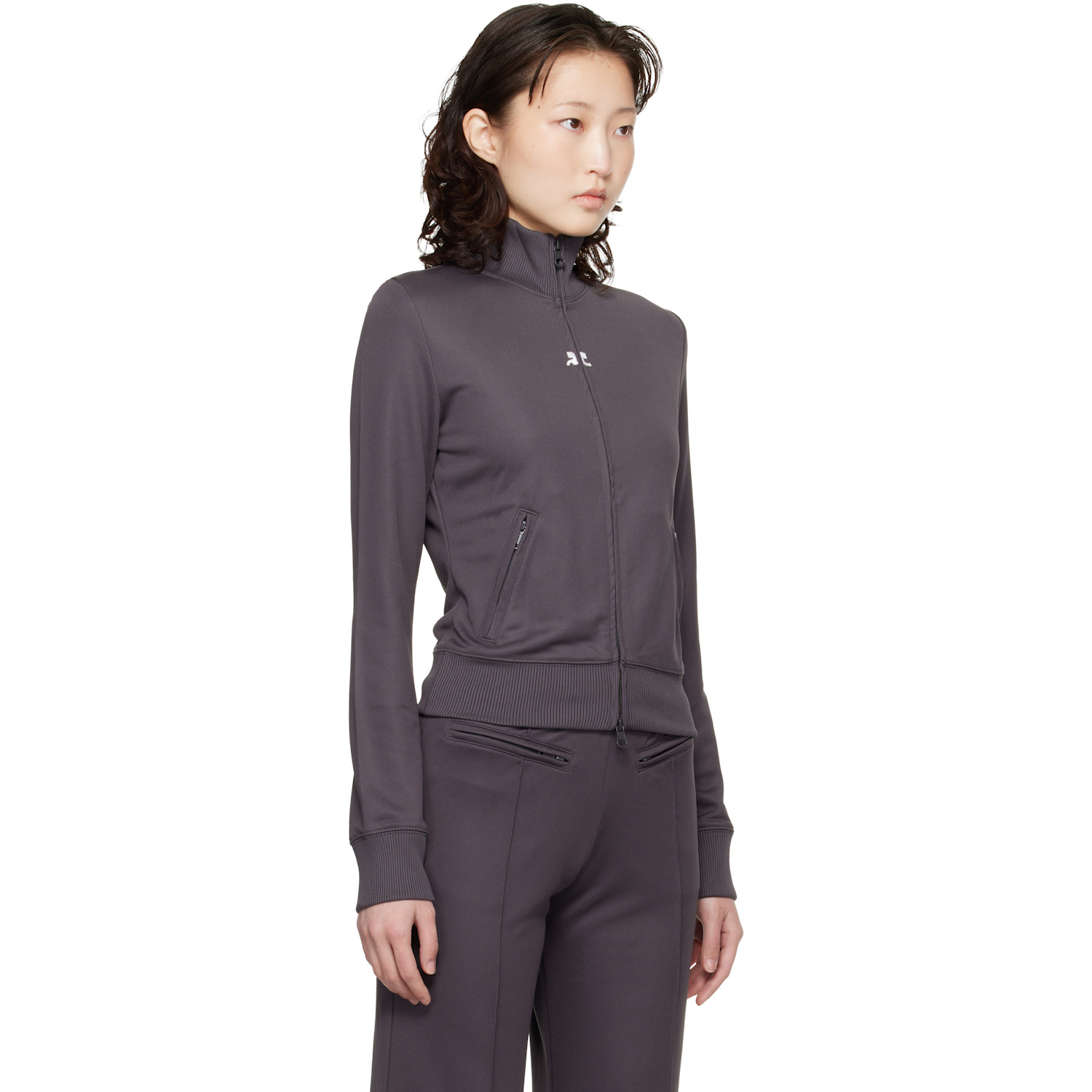  Courrèges Gray Signature Track Jacket 
