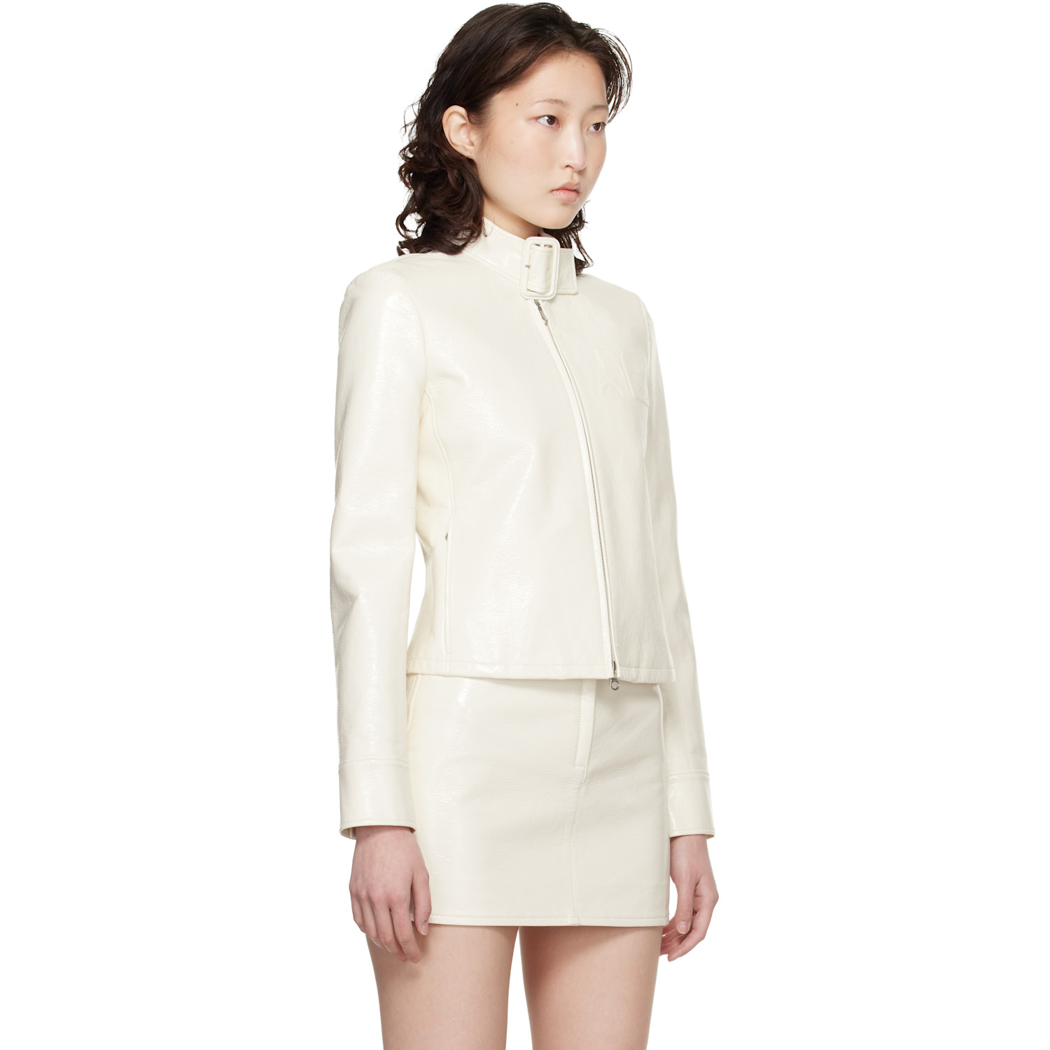  Courrèges Off-white City Vinyl Jacket 