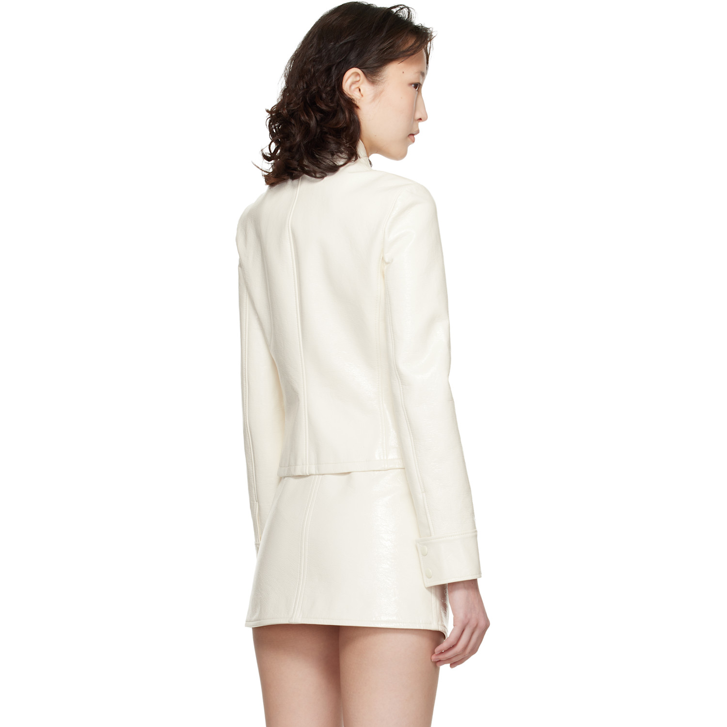  Courrèges Off-white City Vinyl Jacket 