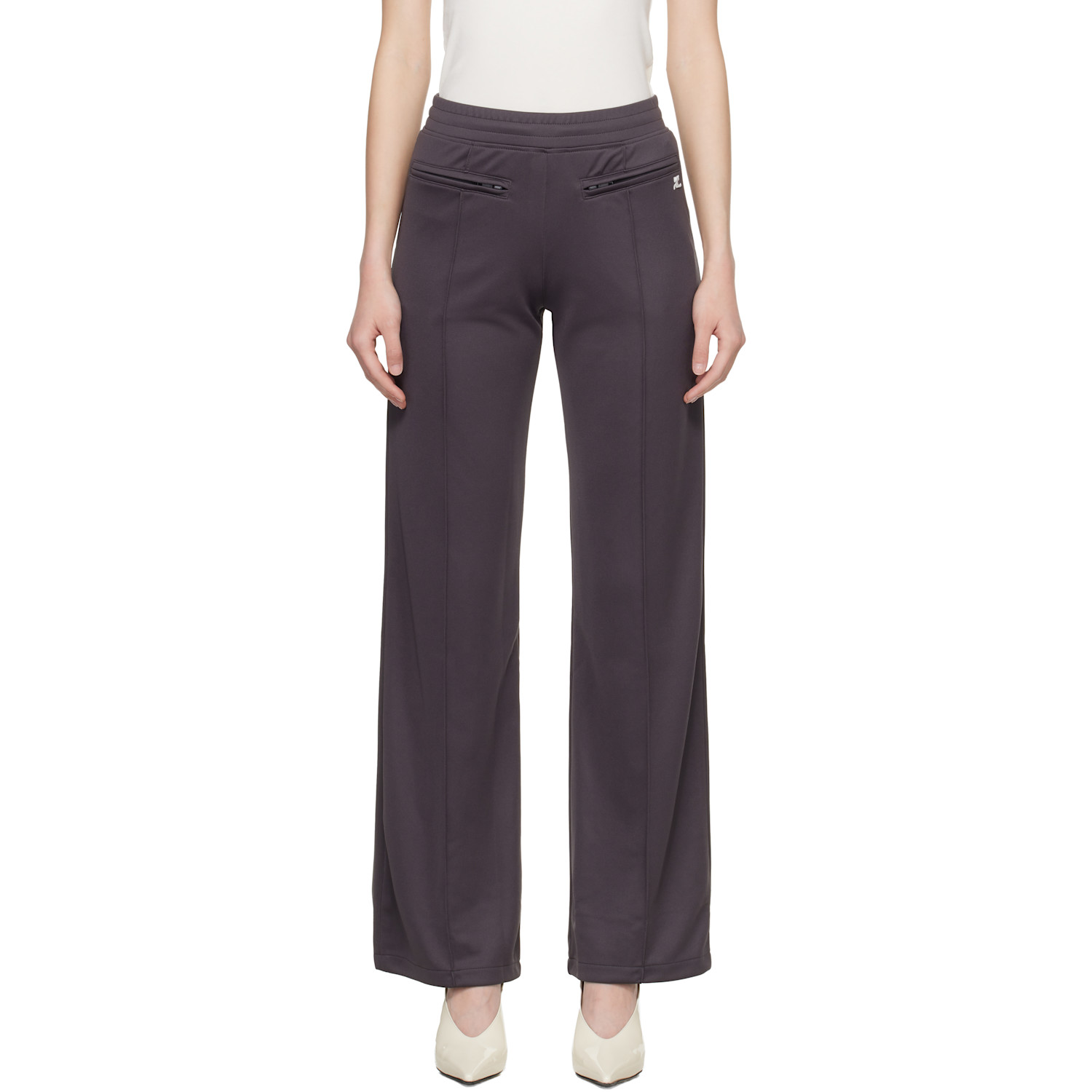 Courrèges Gray Interlock Track Pants
