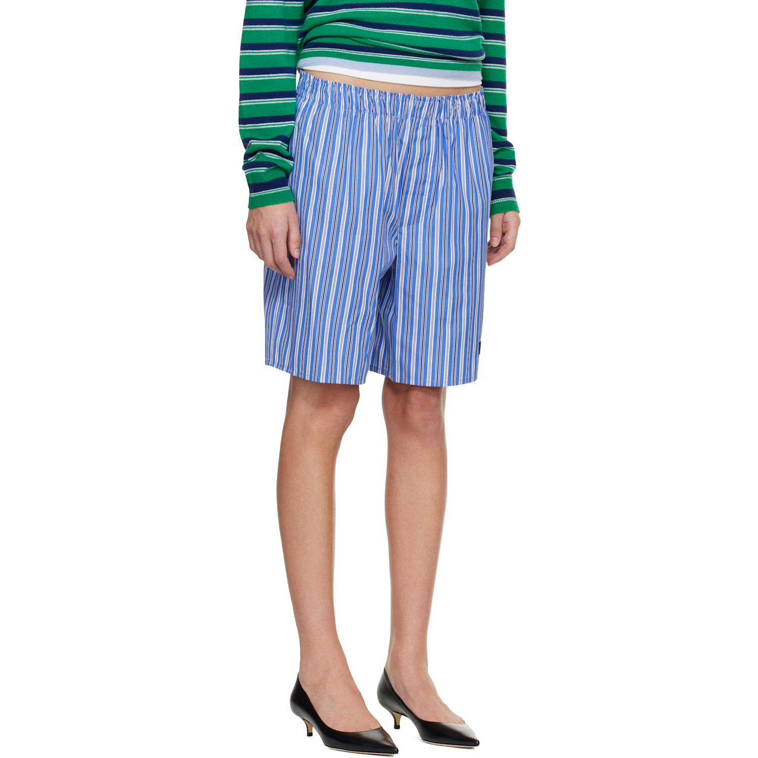  Hommegirls Blue Long Boxer Shorts 