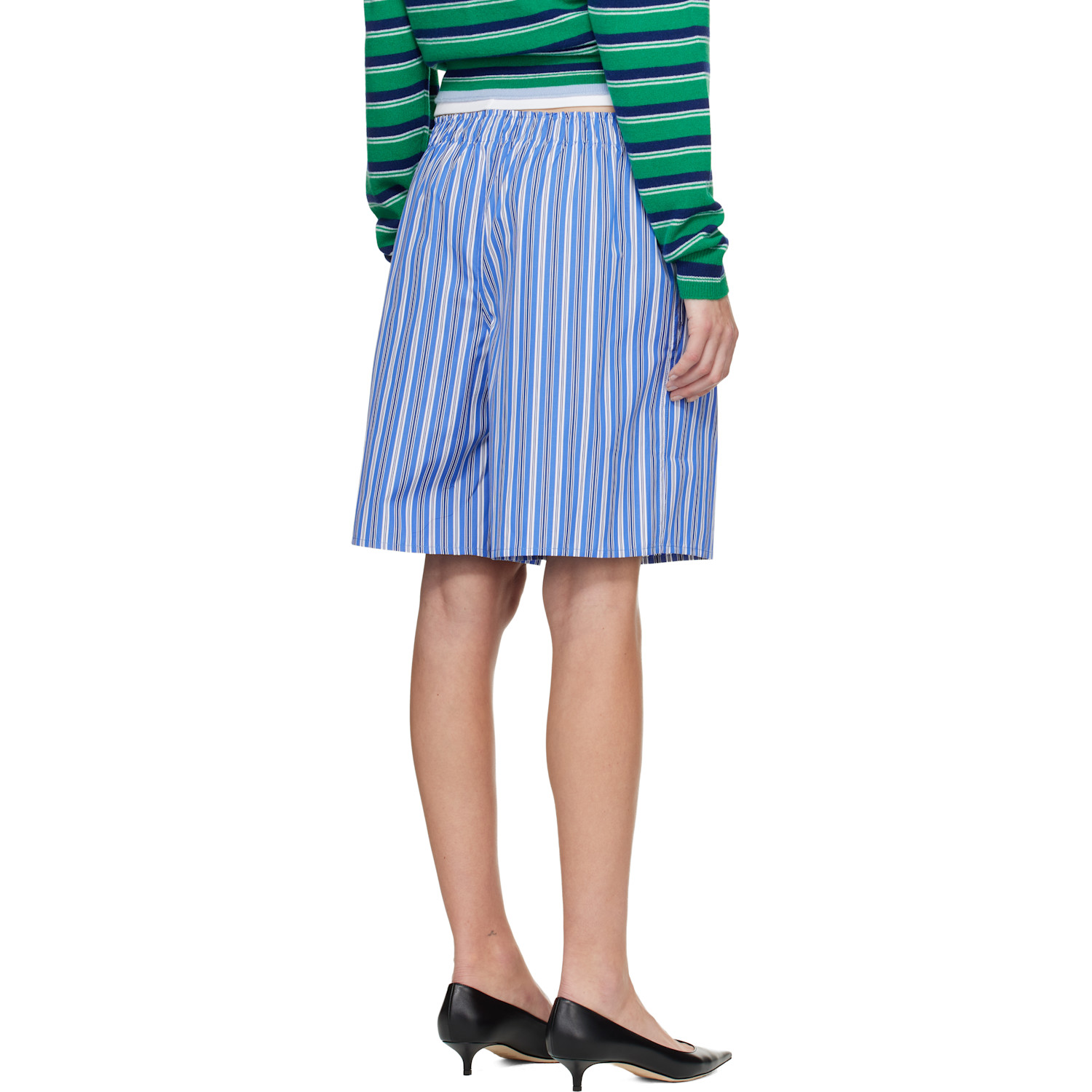  Hommegirls Blue Long Boxer Shorts 