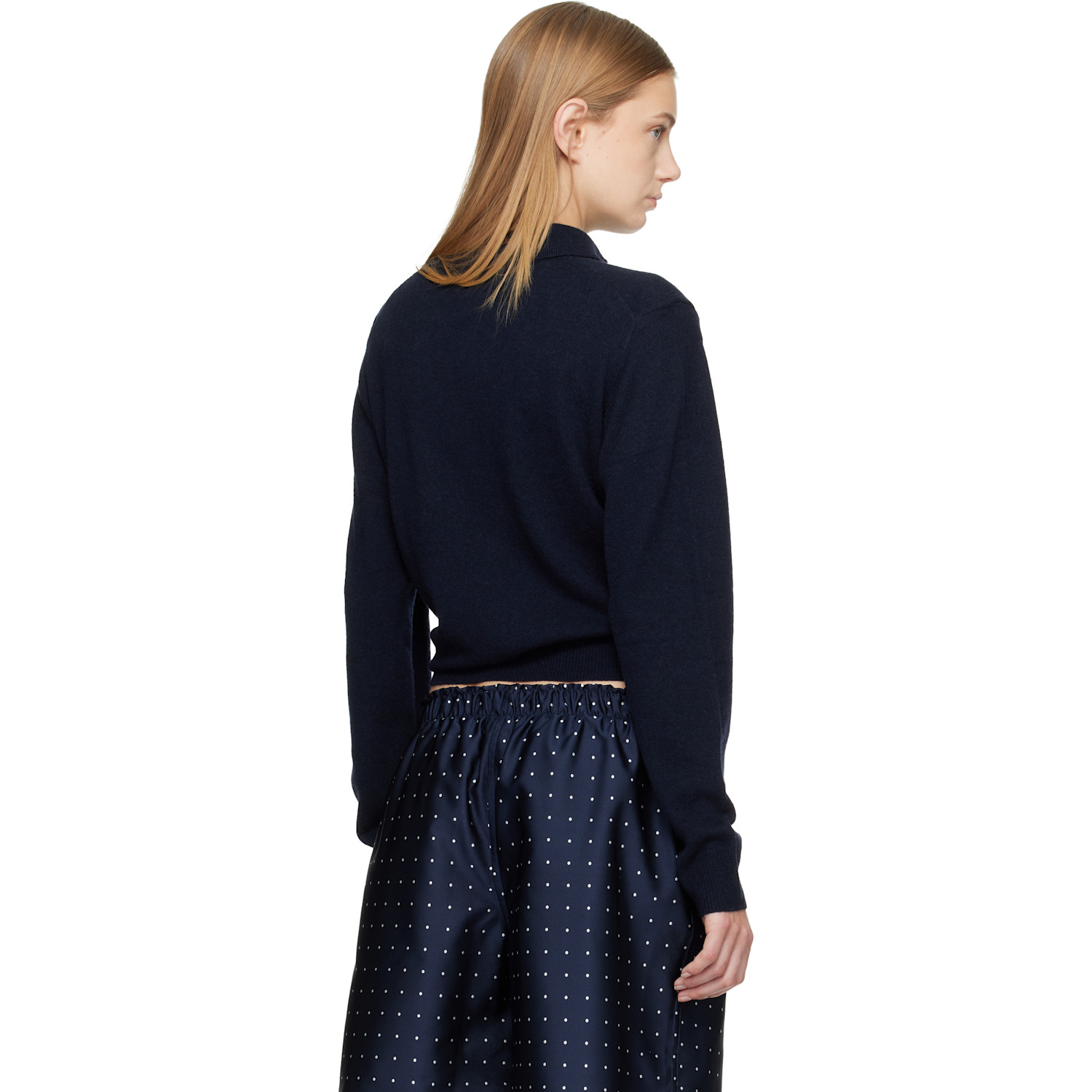 Hommegirls Navy Knit Polo 