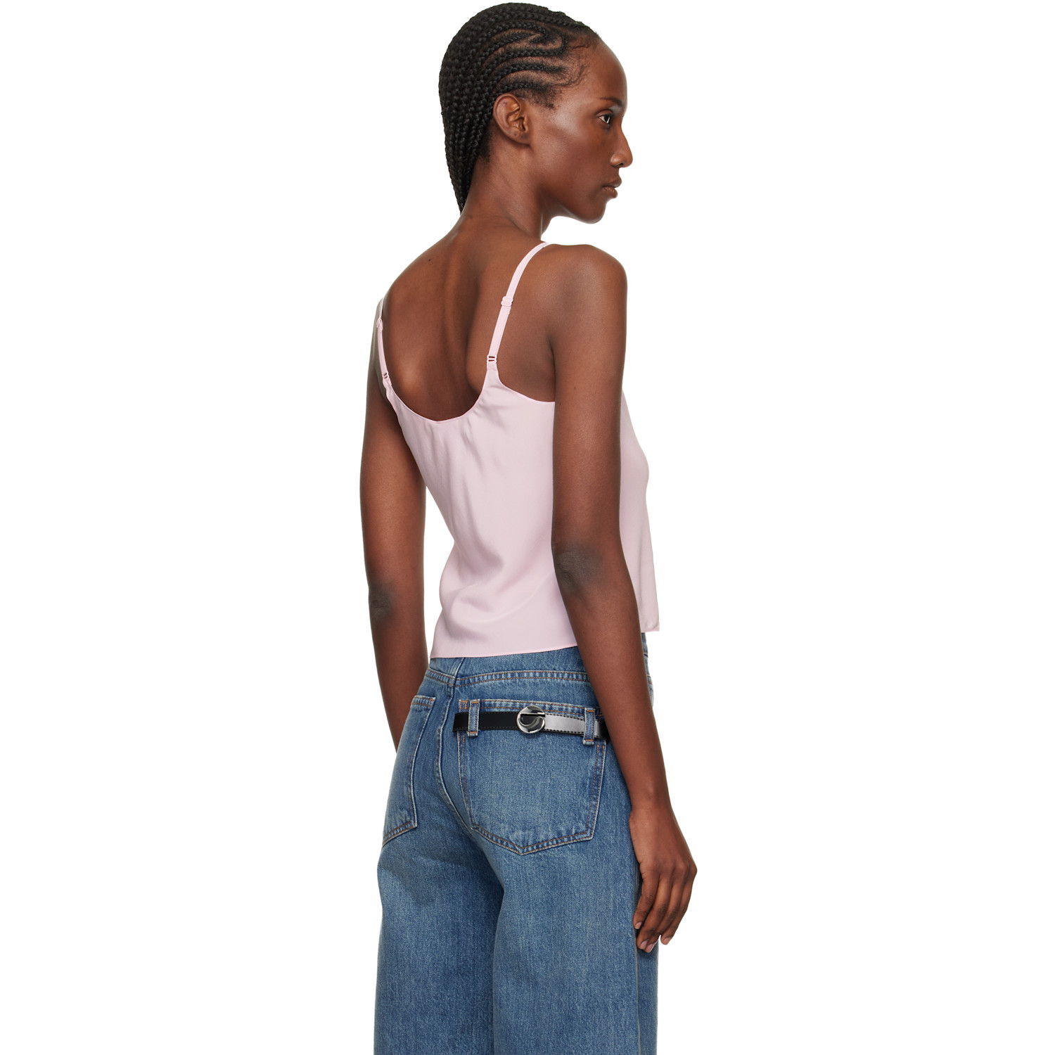  Courrèges Pink Lingerie Silk Top 