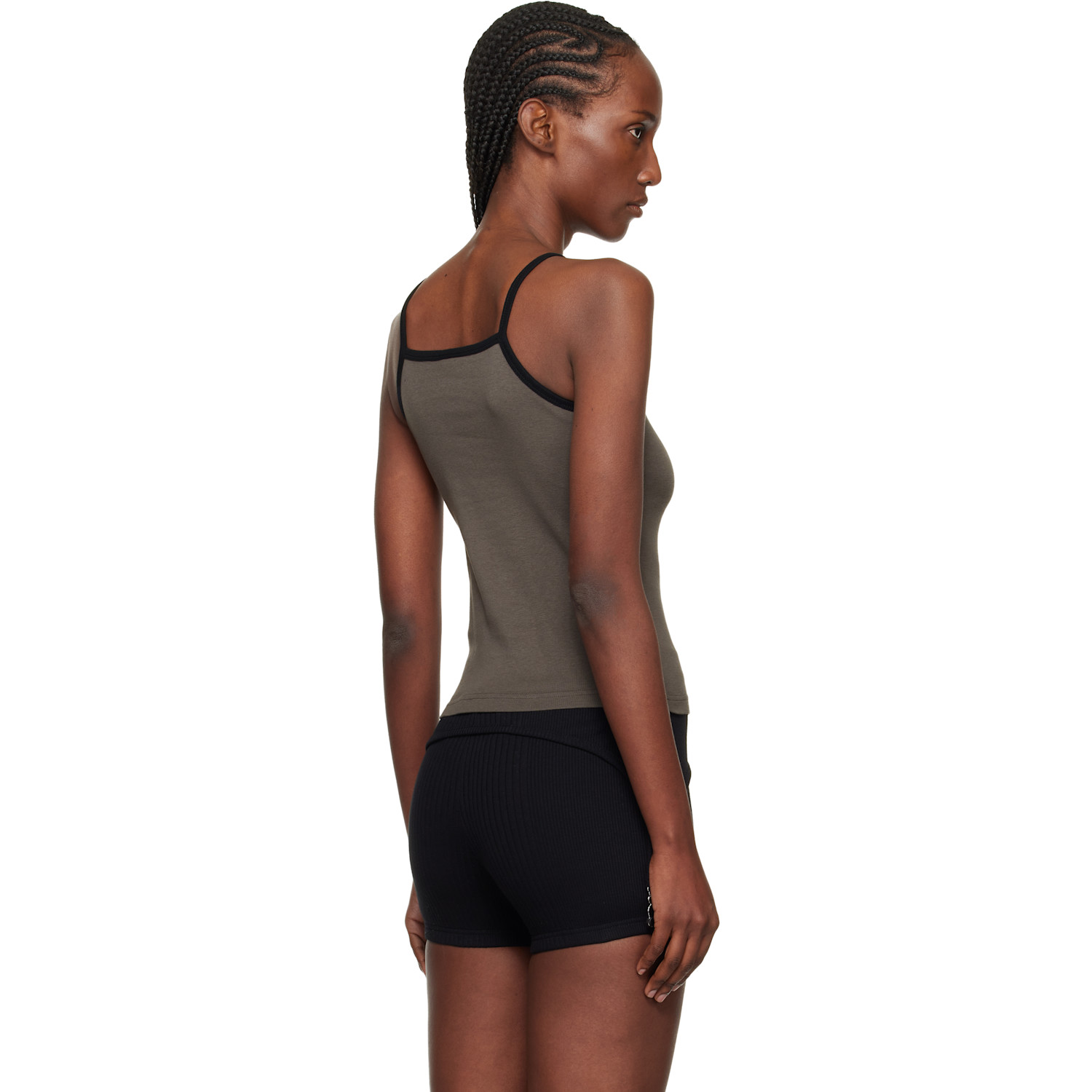  Courrèges Gray Contrast Tank Top 