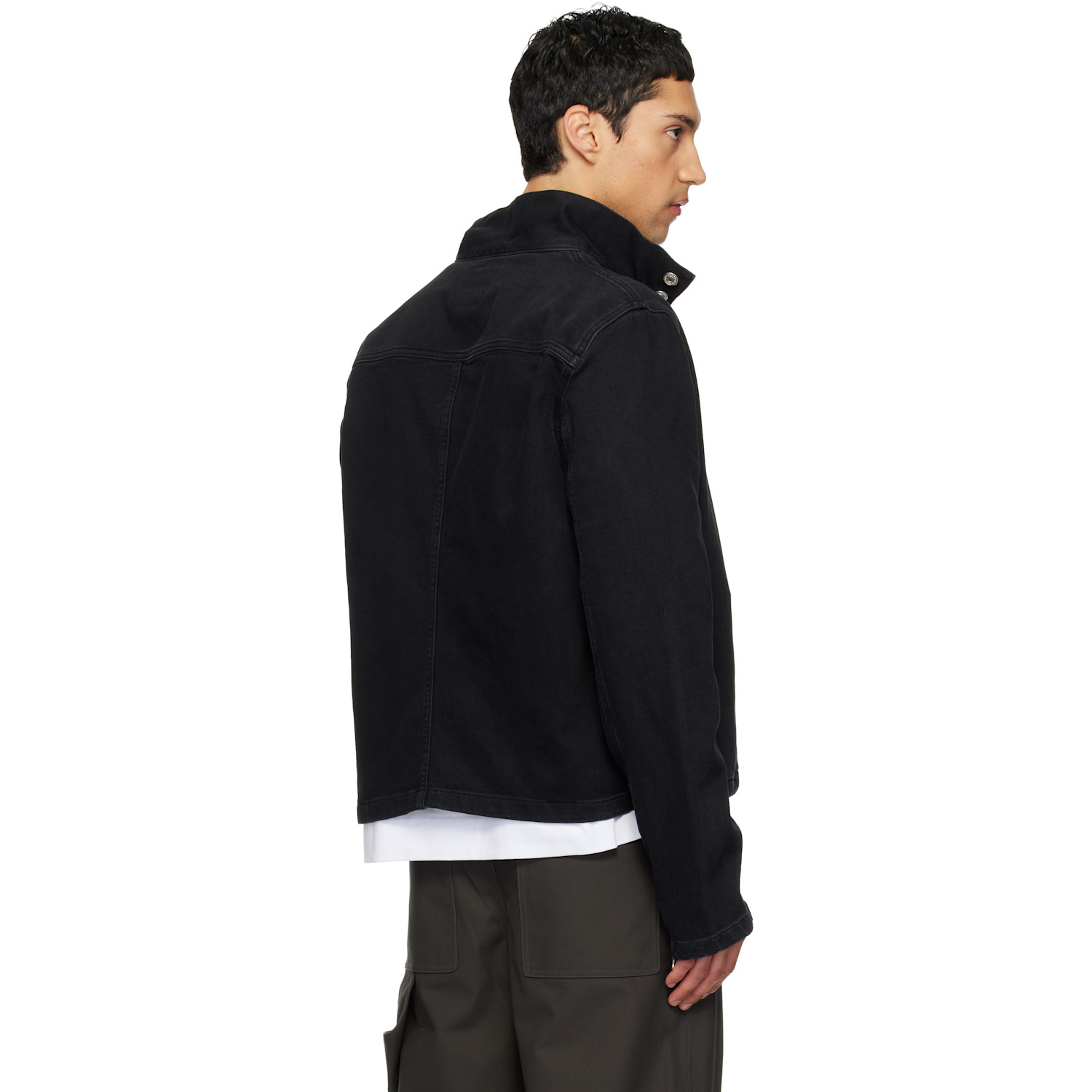  Courrèges Black City Shadow Denim Jacket 