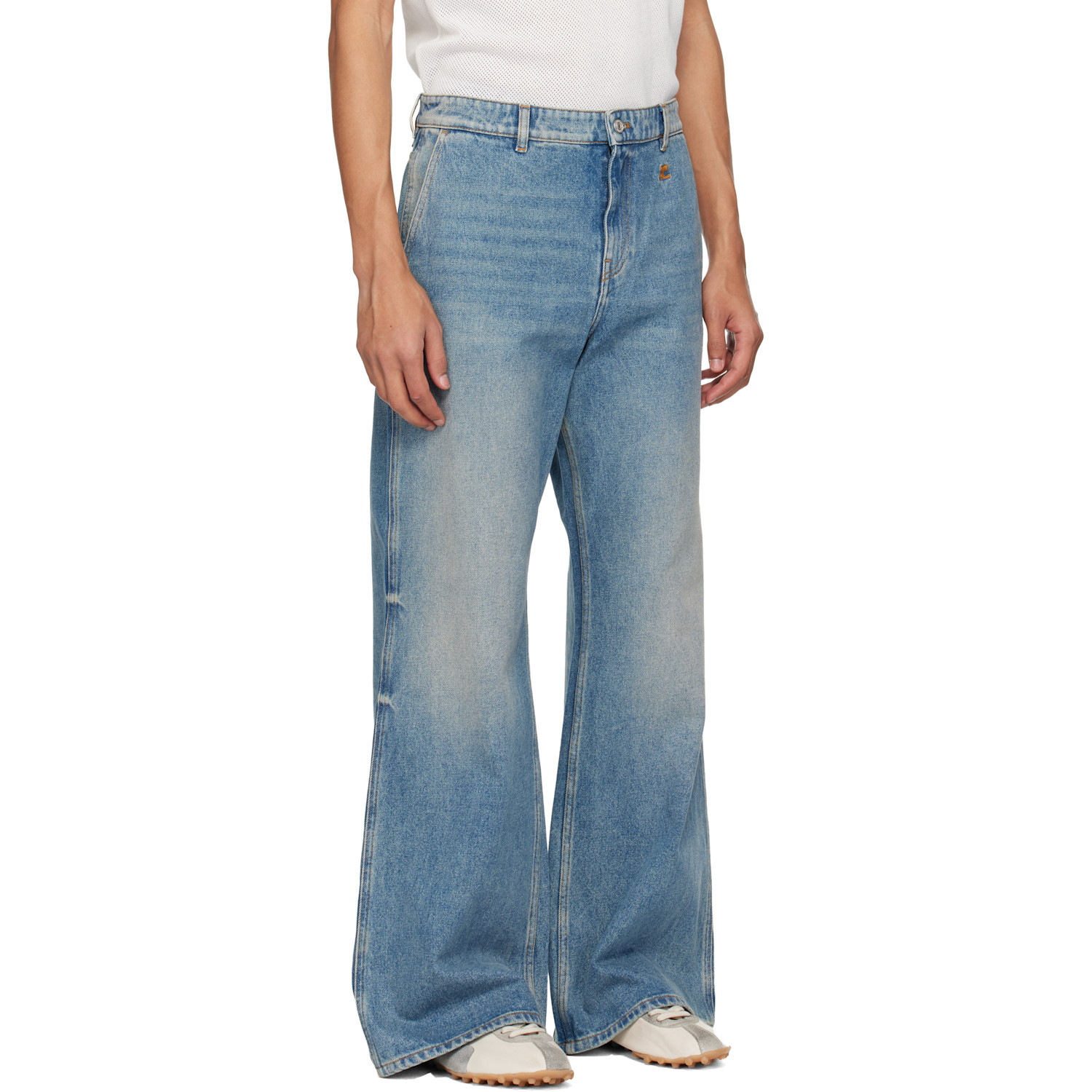  Courrèges Blue Hammer Baggy Jeans 