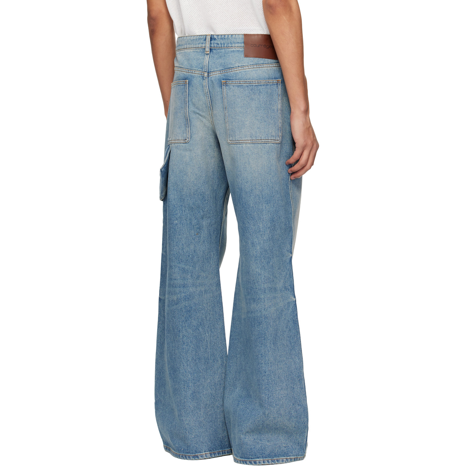  Courrèges Blue Hammer Baggy Jeans 