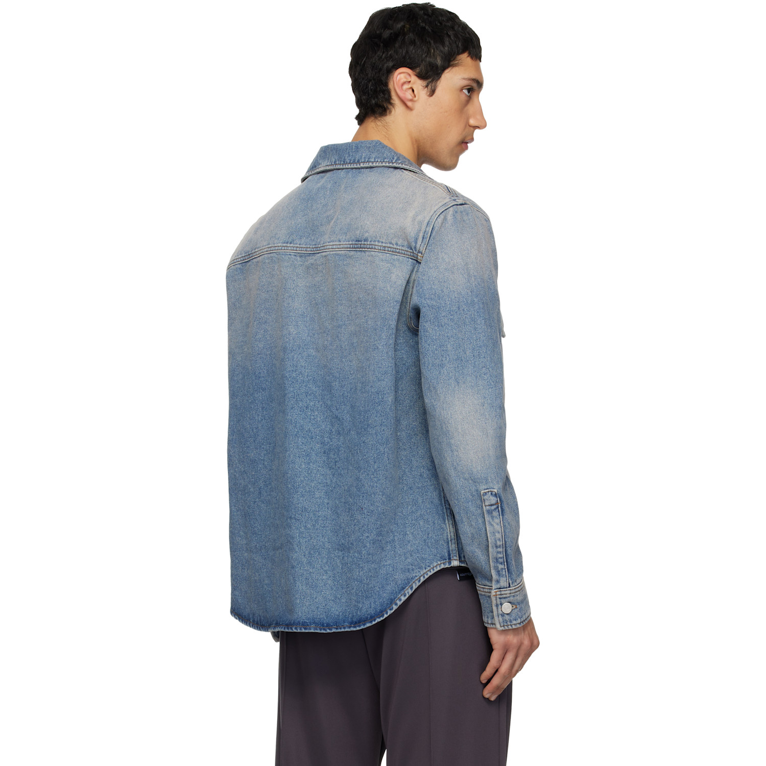  Courrèges Blue Workwear Denim Shirt 