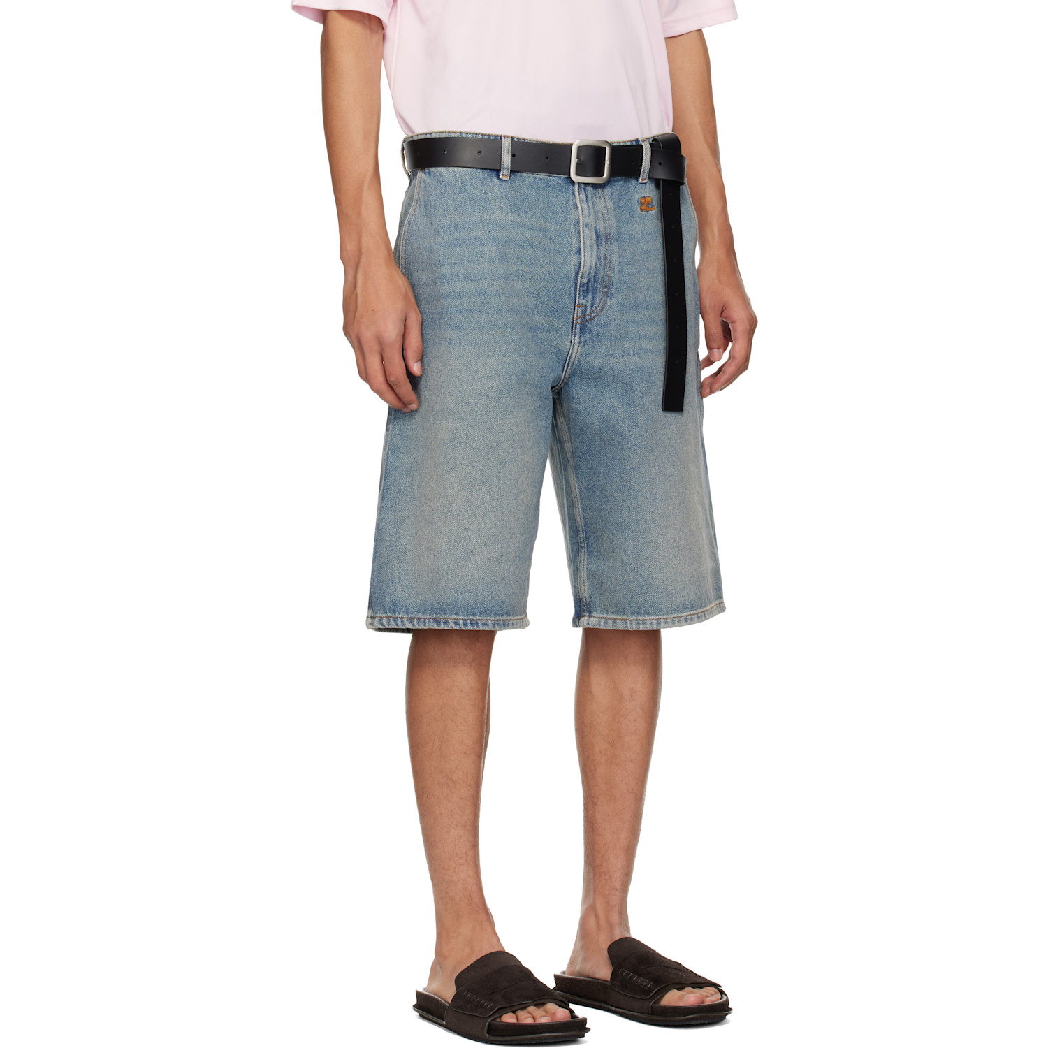  Courrèges Blue Hammer Denim Shorts 