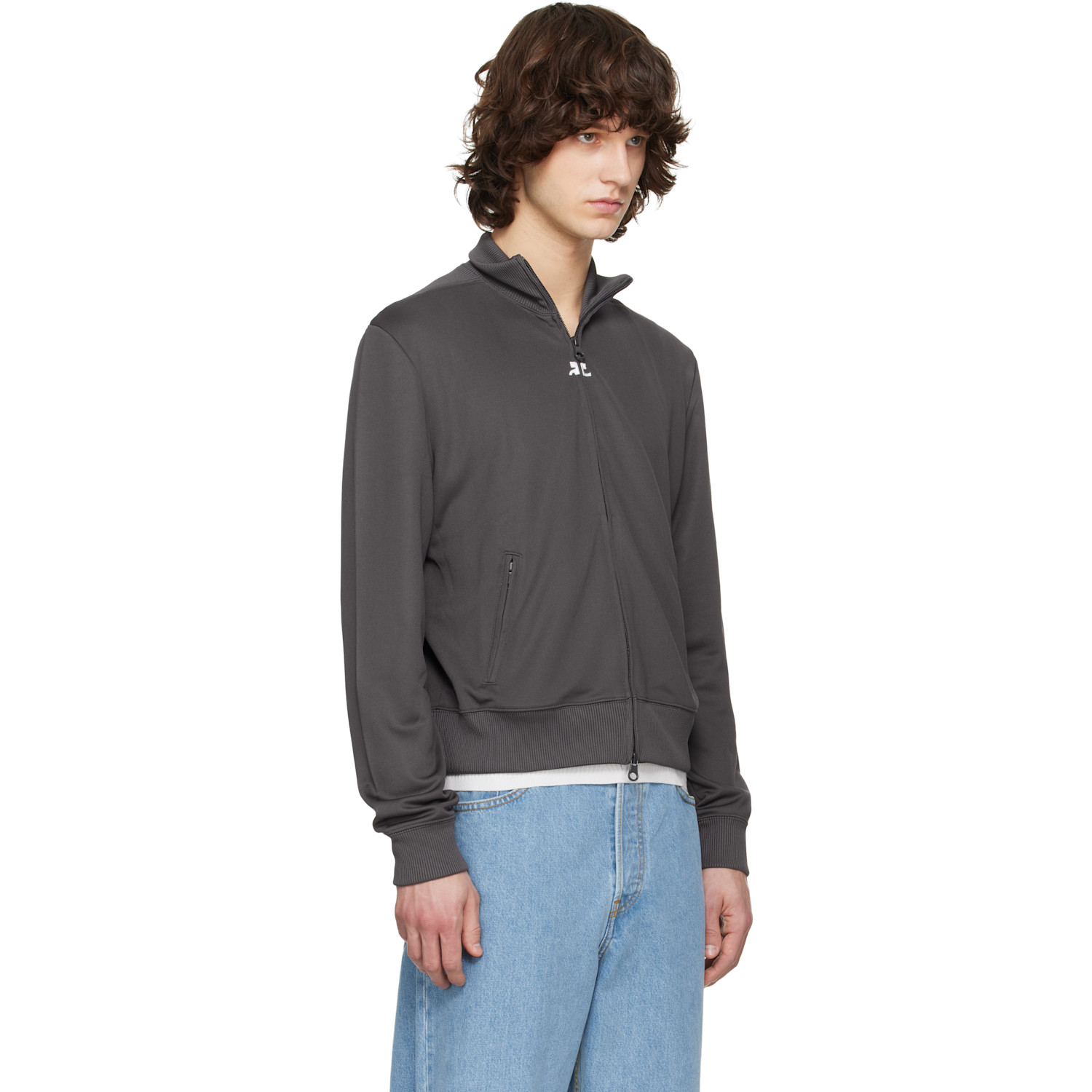  Courrèges Gray Signature Track Jacket 