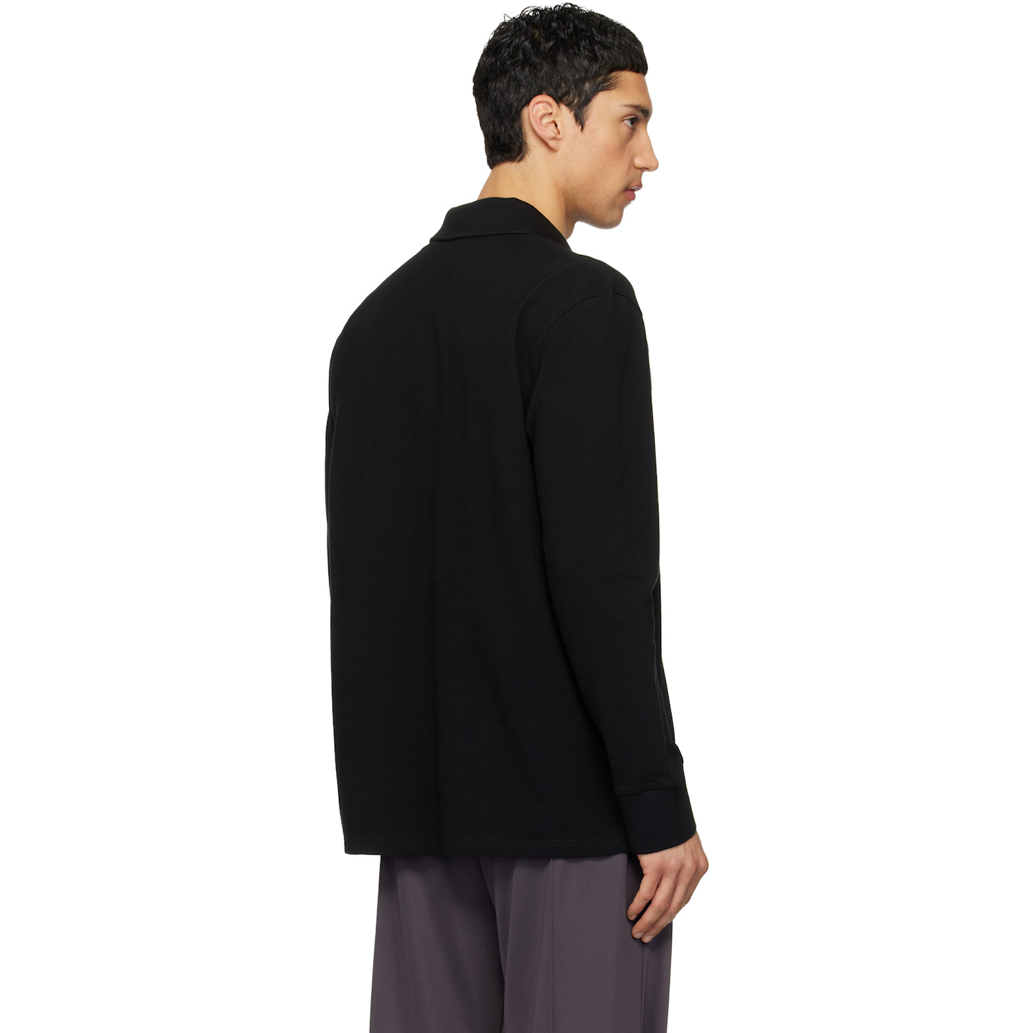  Courrèges Black Oversized Polo 