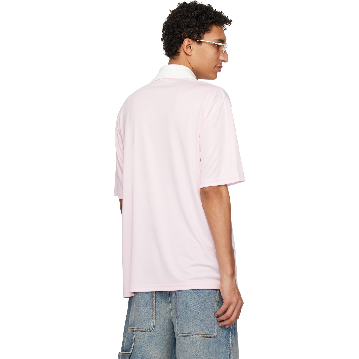  Courrèges Pink Oversized Sports Polo 