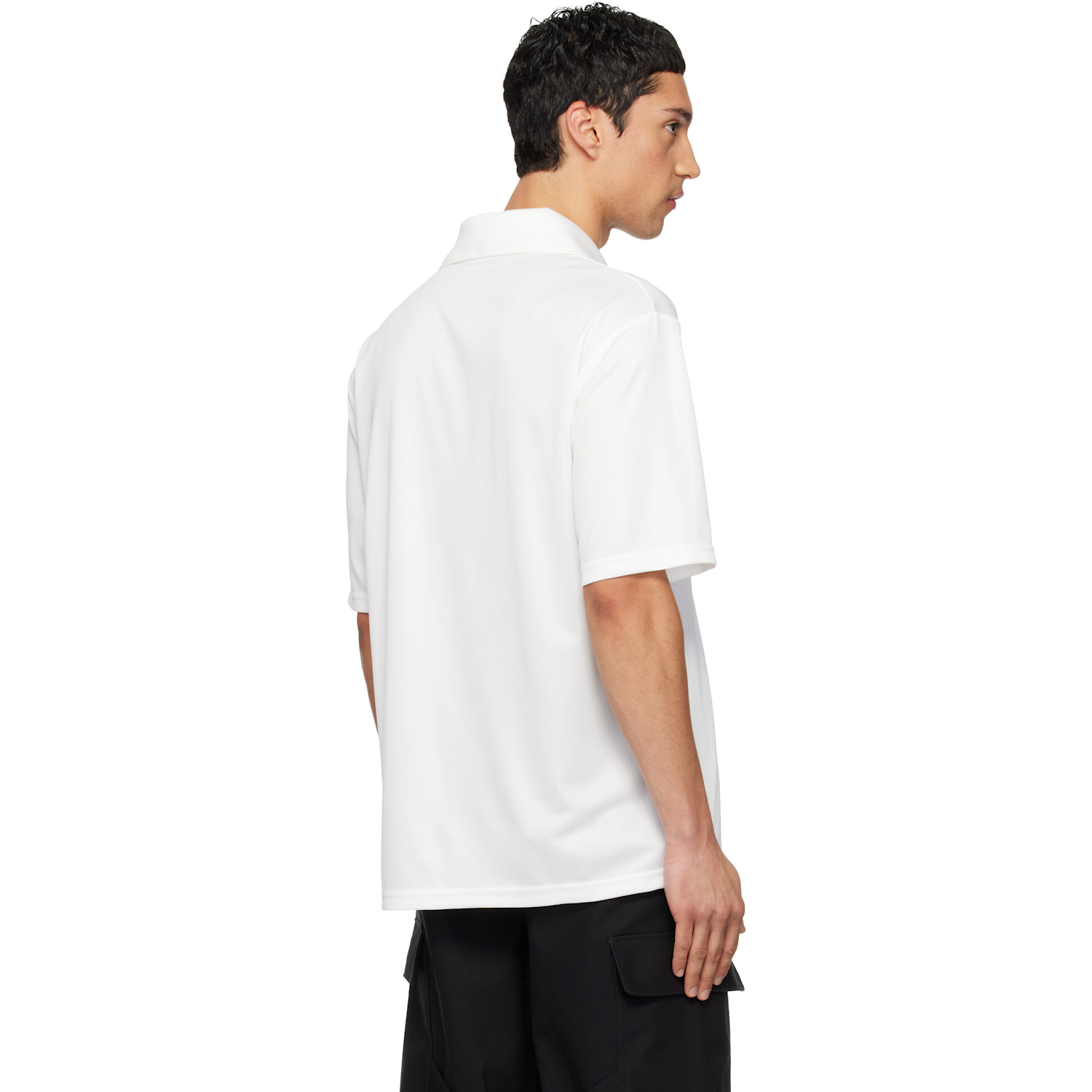  Courrèges White Oversized Sports Polo 