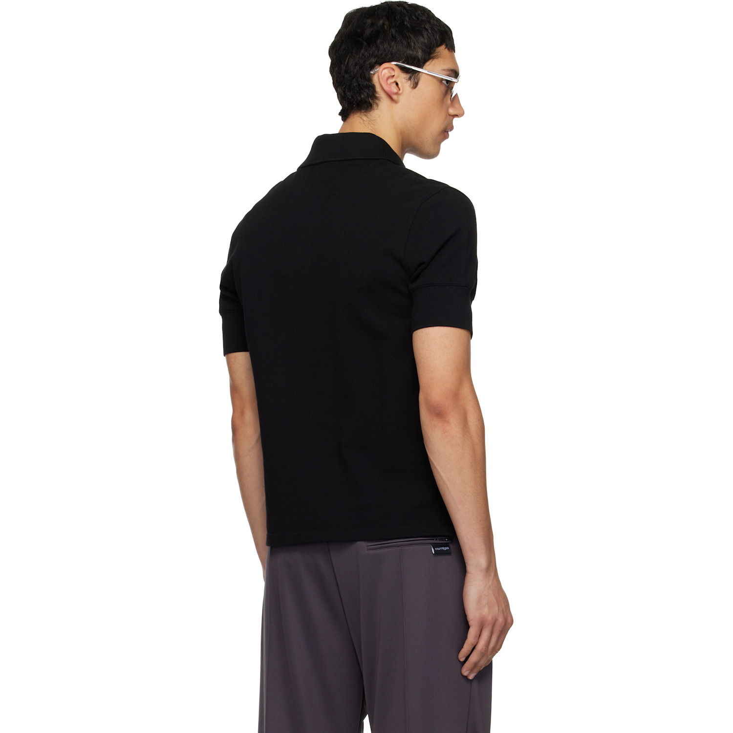 Courrèges Black Signature Polo 