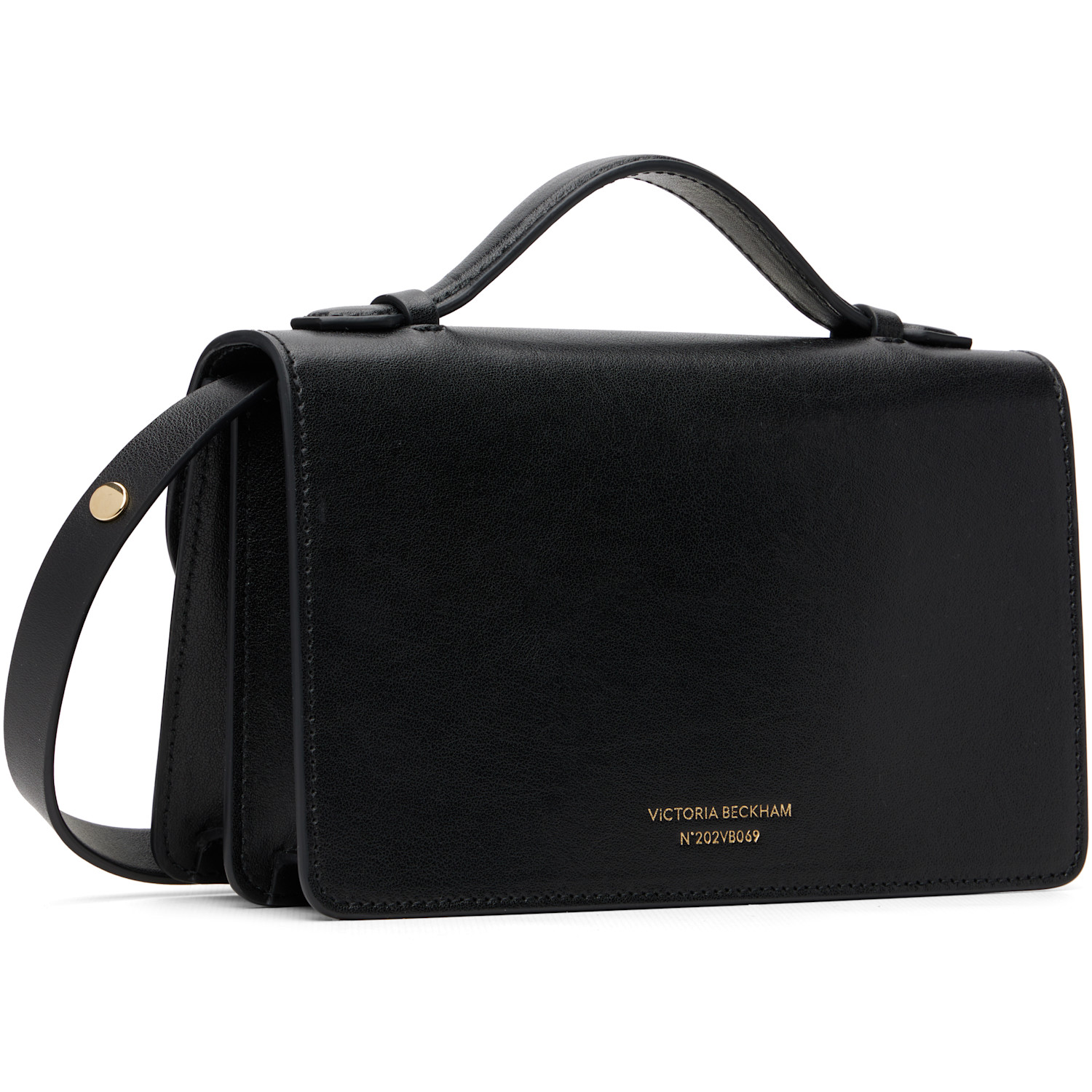  Victoria Beckham Black Small Leather Dorian Bag 