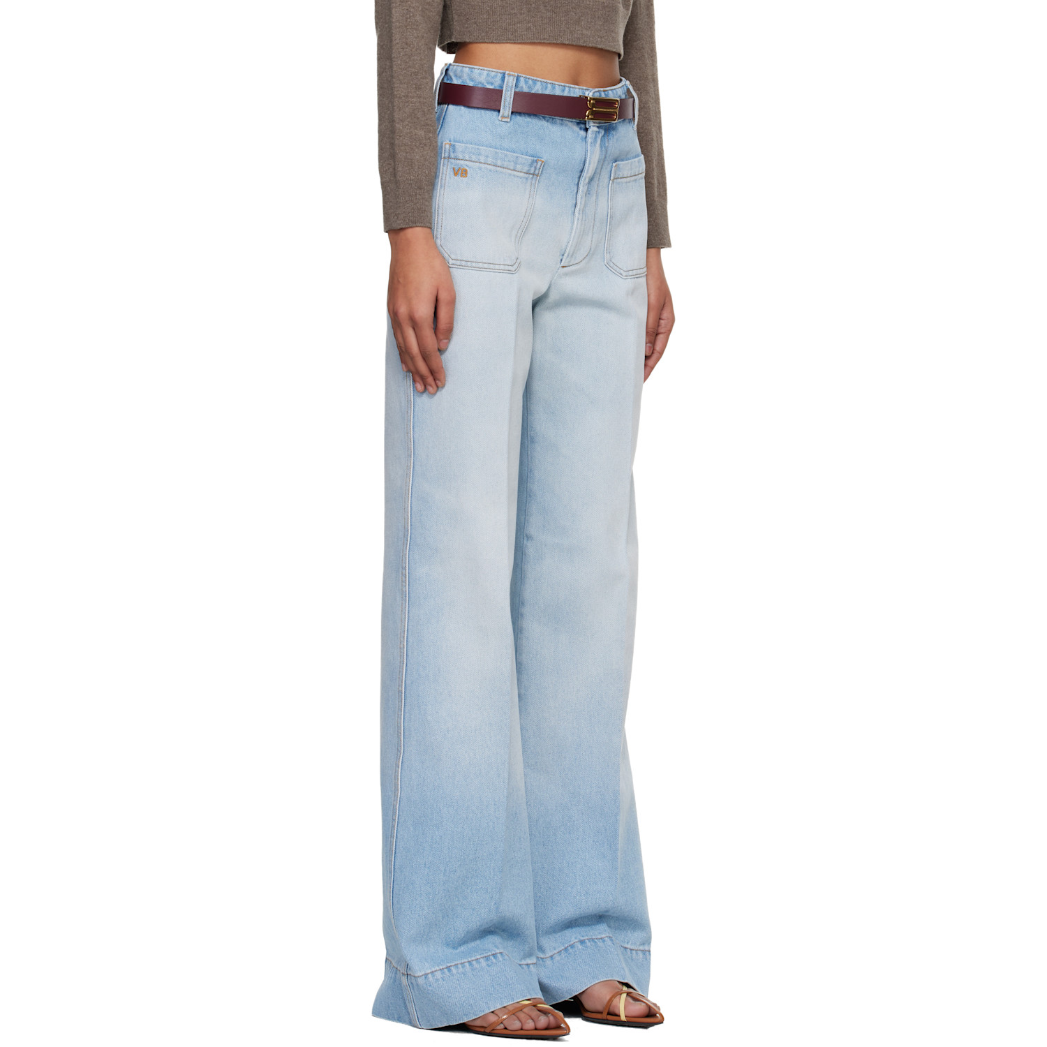  Victoria Beckham Blue Alina Jeans 