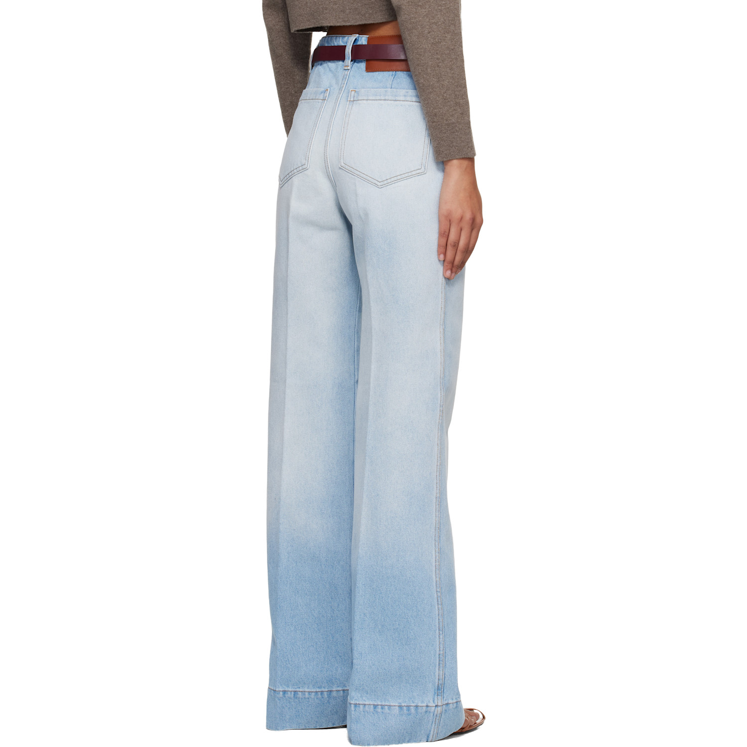  Victoria Beckham Blue Alina Jeans 