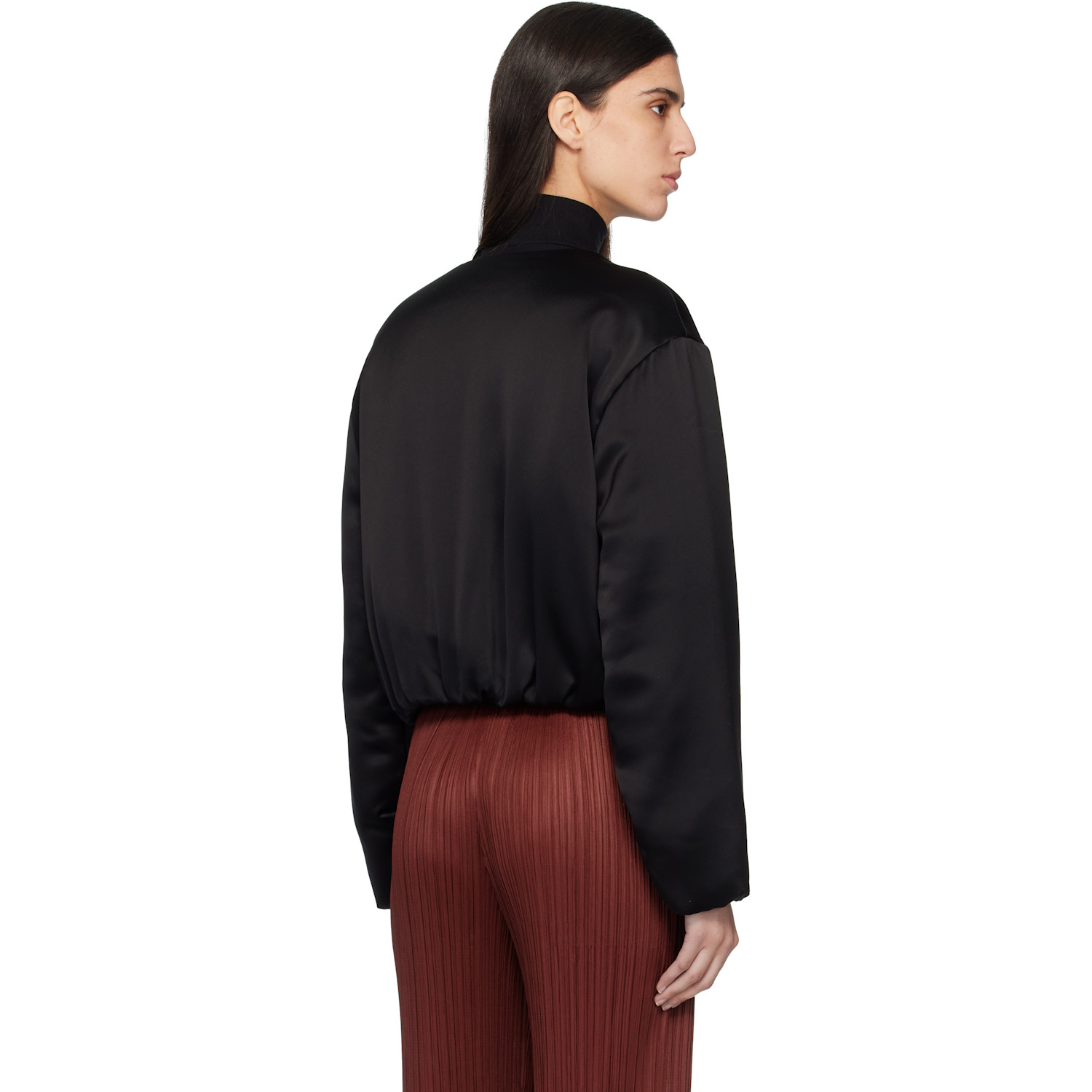  Leset Black Barb Bomber Jacket 