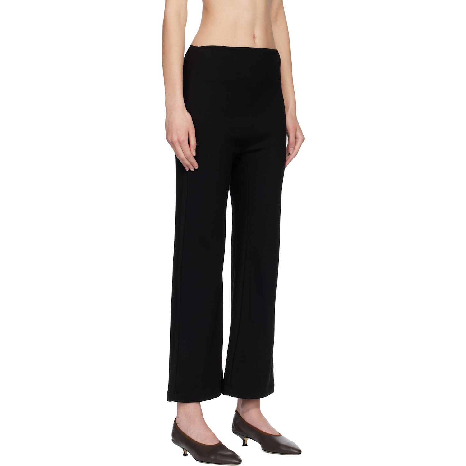  Leset Black Rio High Waist Flare Trousers 
