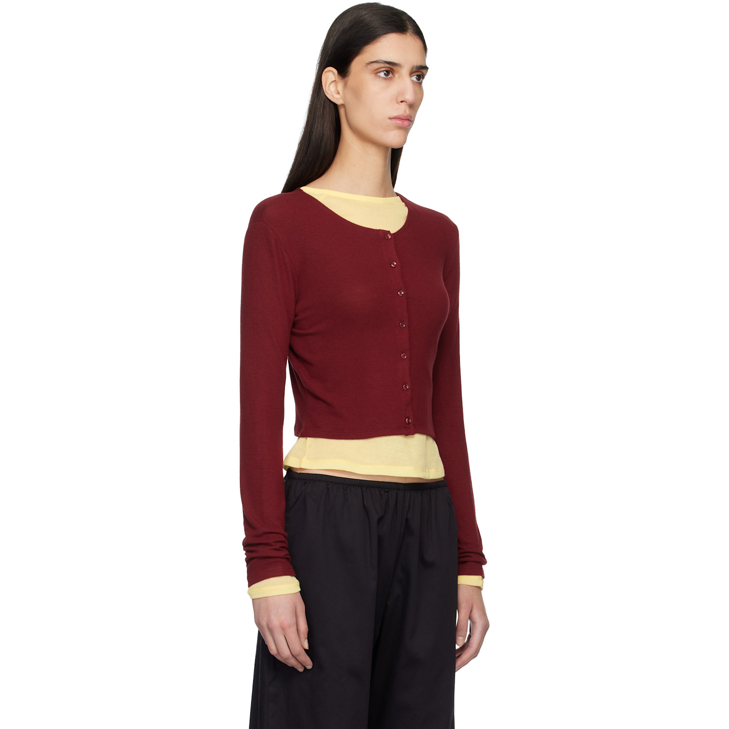  Leset Red Lauren Crop Ii Cardigan 