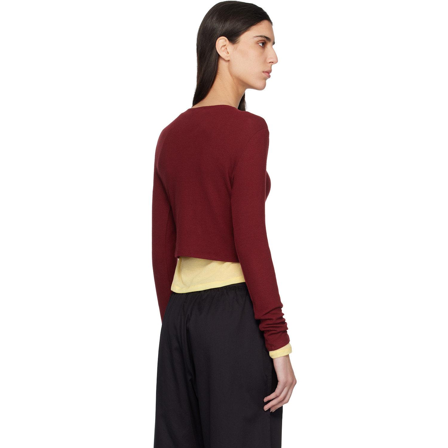  Leset Red Lauren Crop Ii Cardigan 