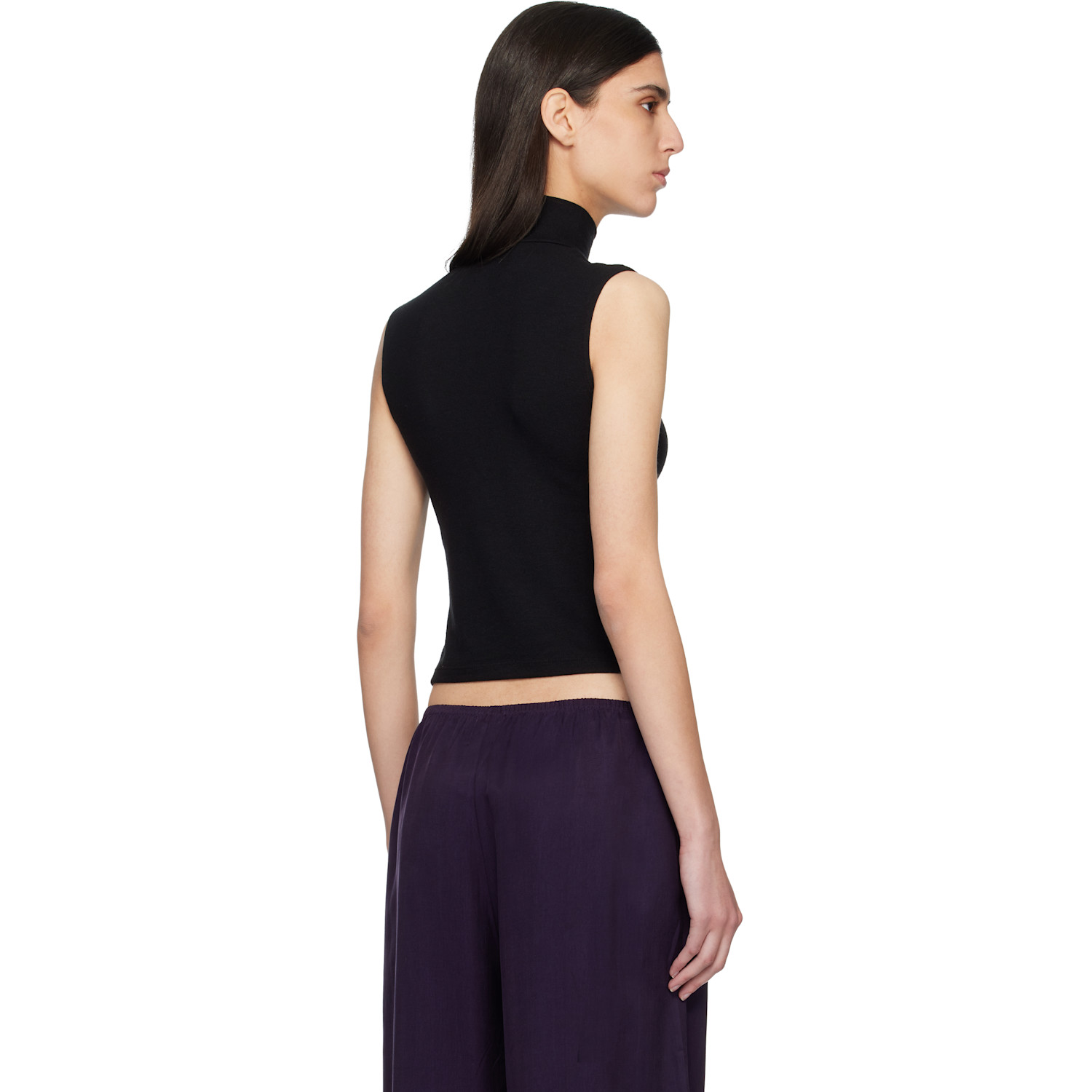  Leset Black Lauren Sleeveless Turtleneck 