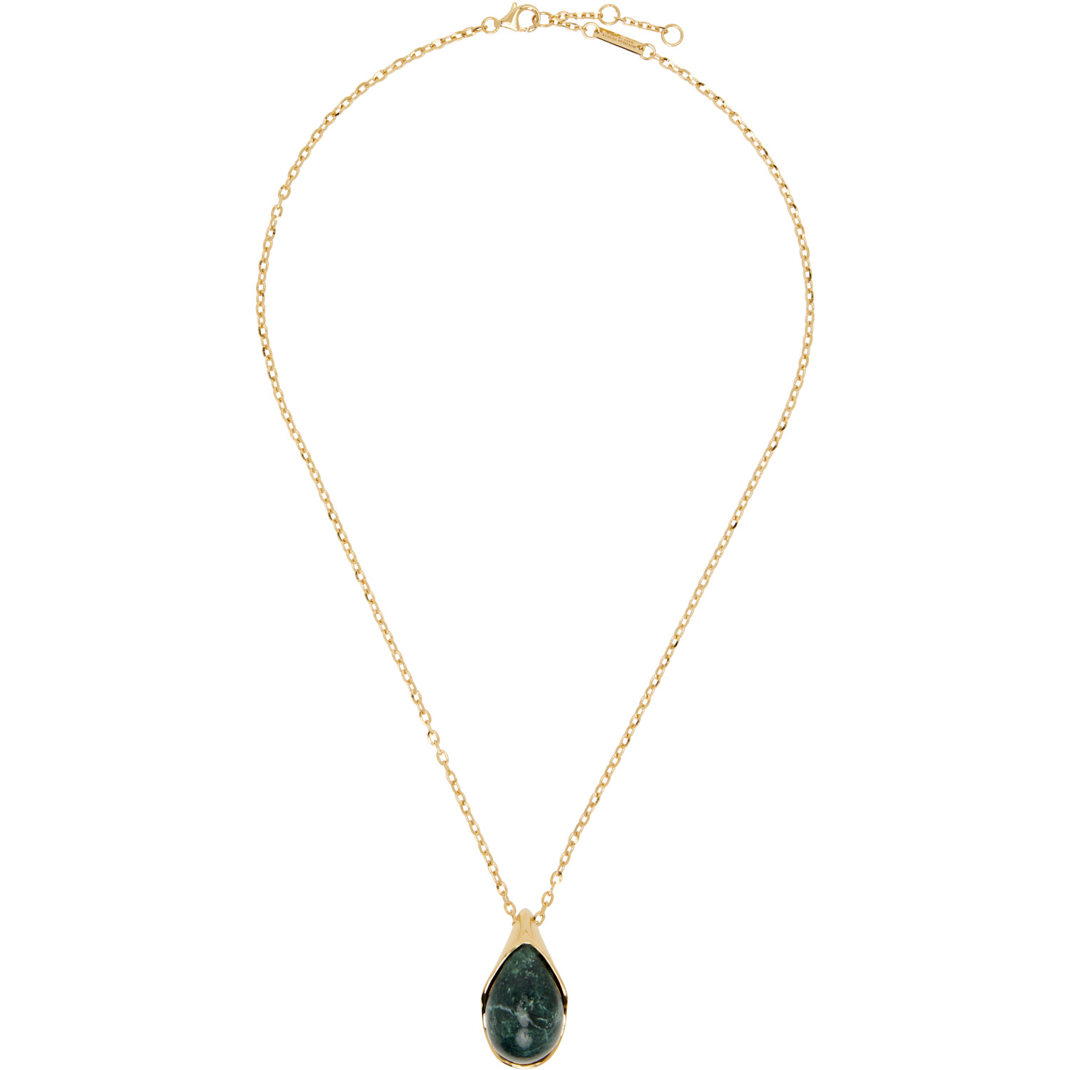 Bottega Veneta Drop Marble Pendant Necklace