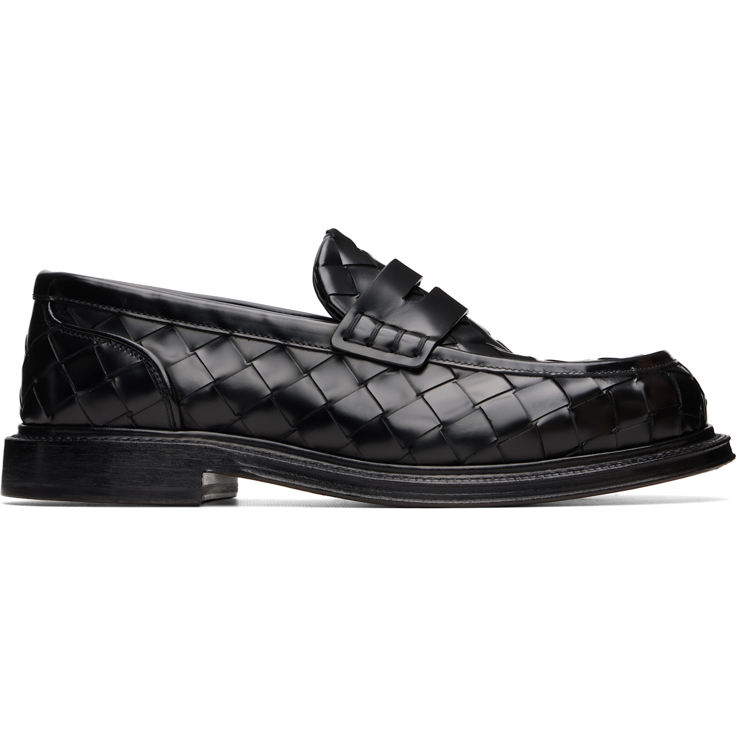 Bottega Veneta Black James Loafers