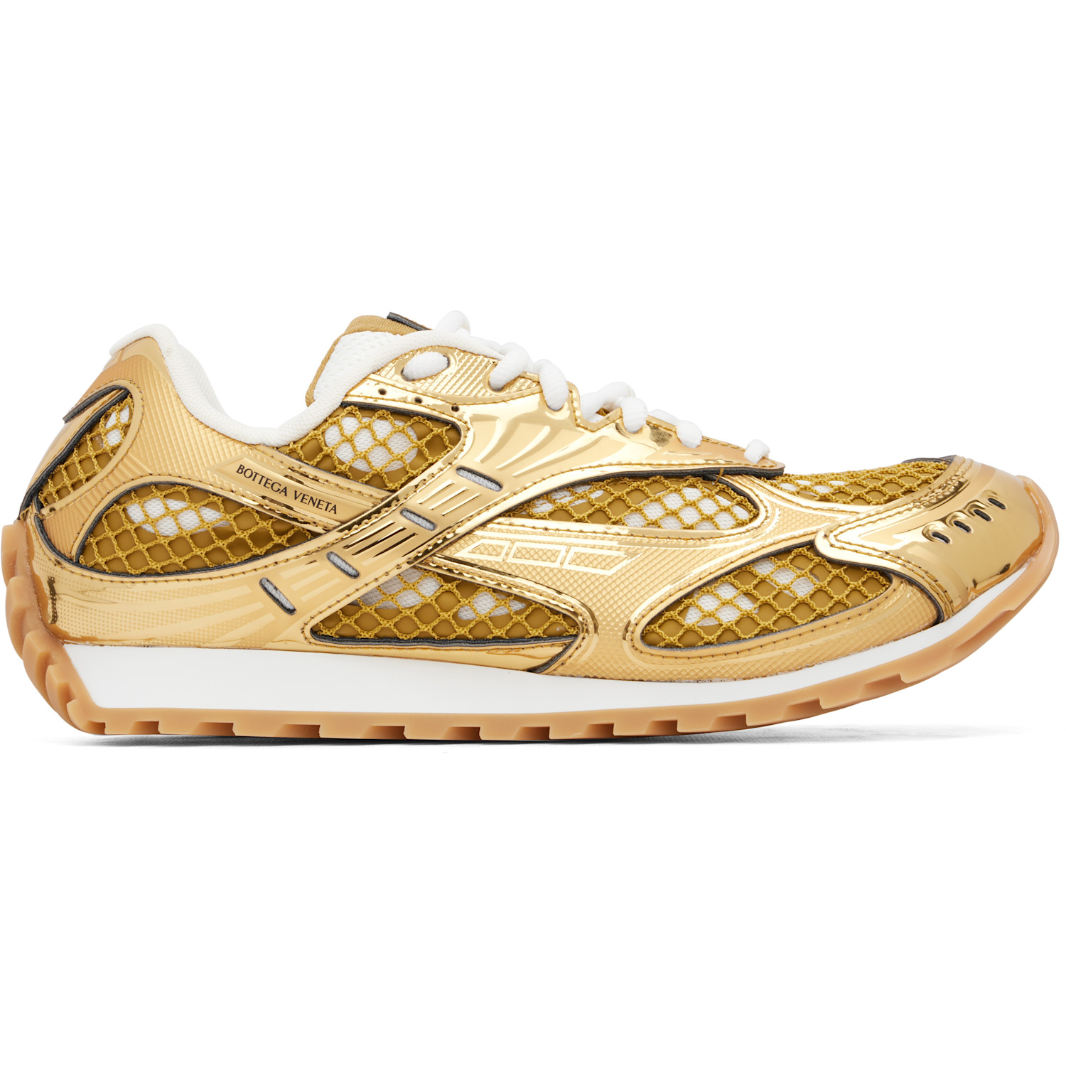 Bottega Veneta Gold Orbit Sneakers