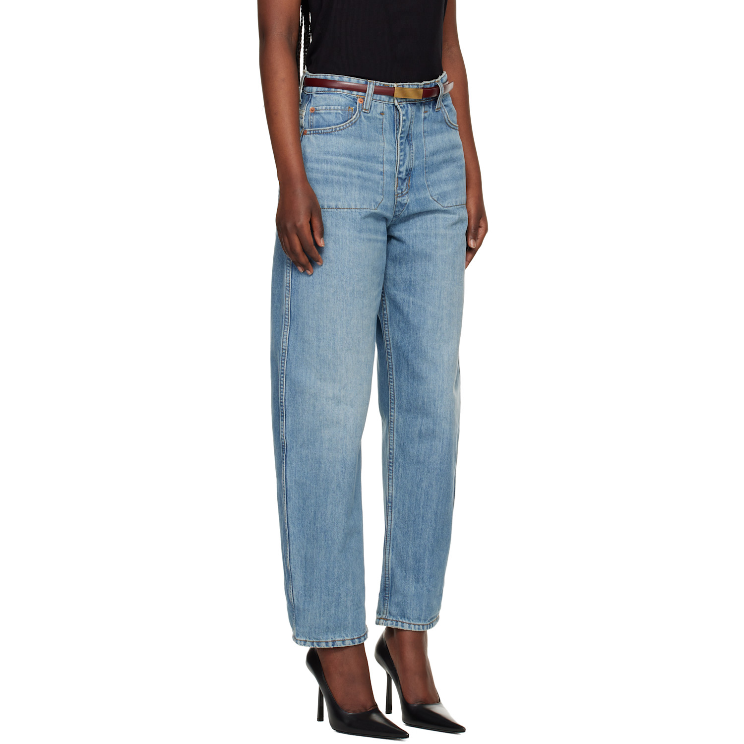  Re/done Blue 'the Rewind' Reversible Jeans 