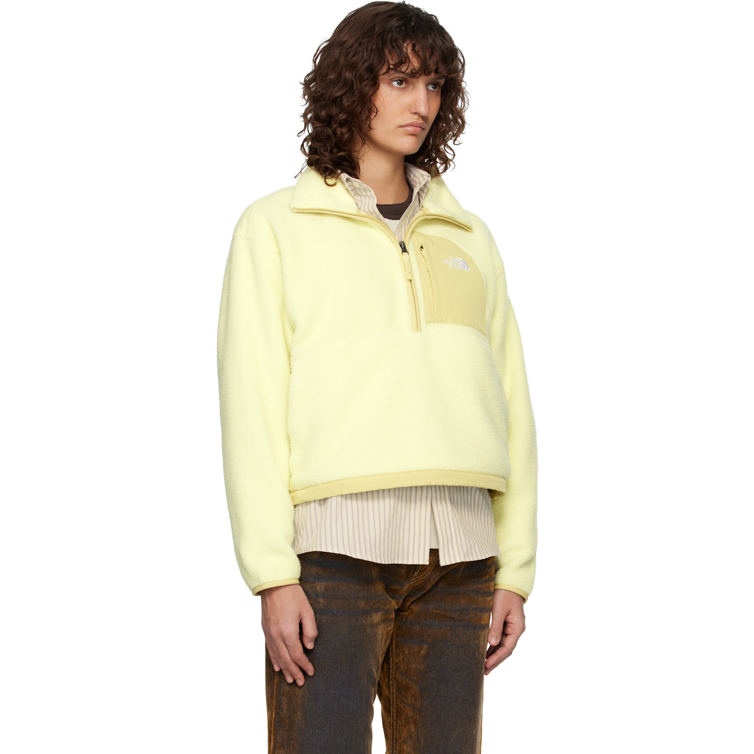  The North Face Yellow Yumiori Off Peak 1/2-zip Jacket 