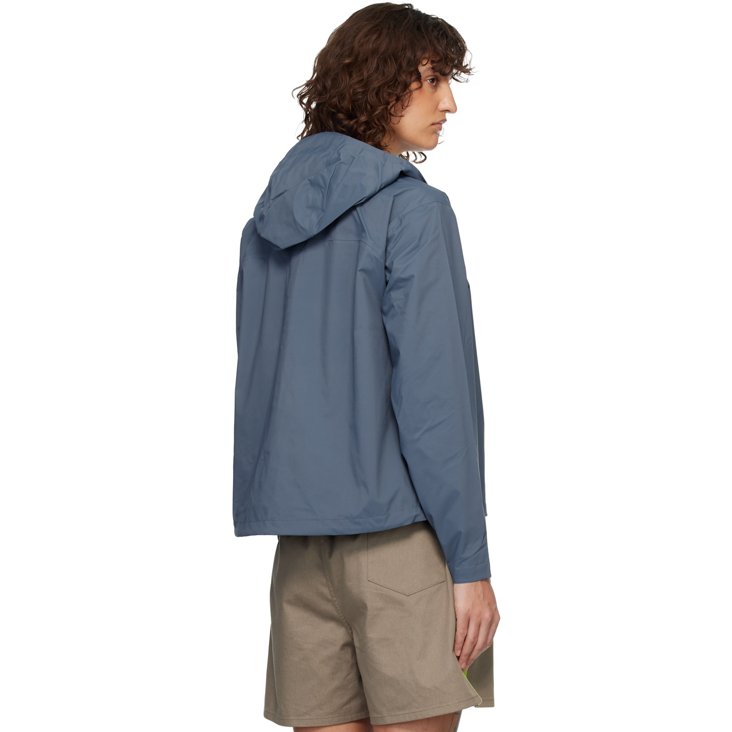  The North Face Blue Voyage Rain 3l Hooded Rain Jacket 