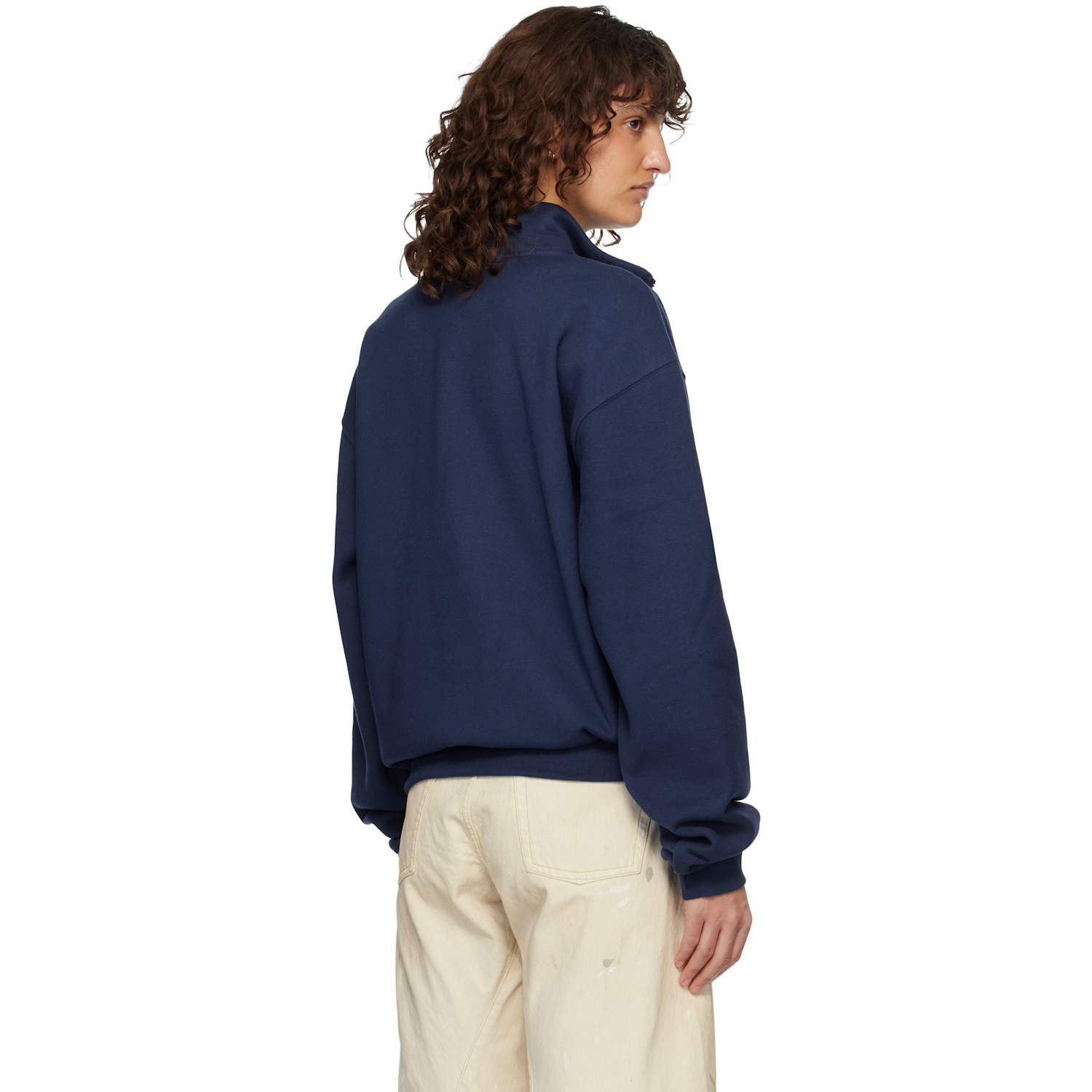  The North Face Navy Tnf Red Box Half Zip Sweatshirt 