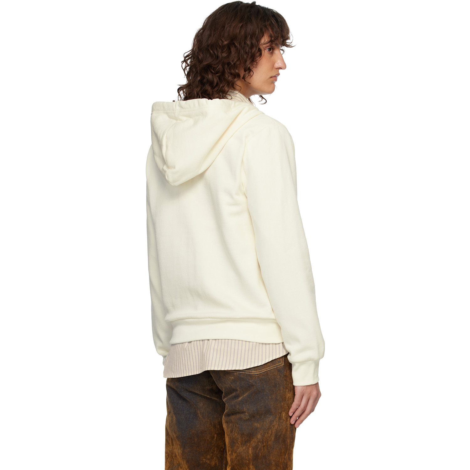  The North Face White Evolution Simple Dome Regular Full-zip Hoodie 