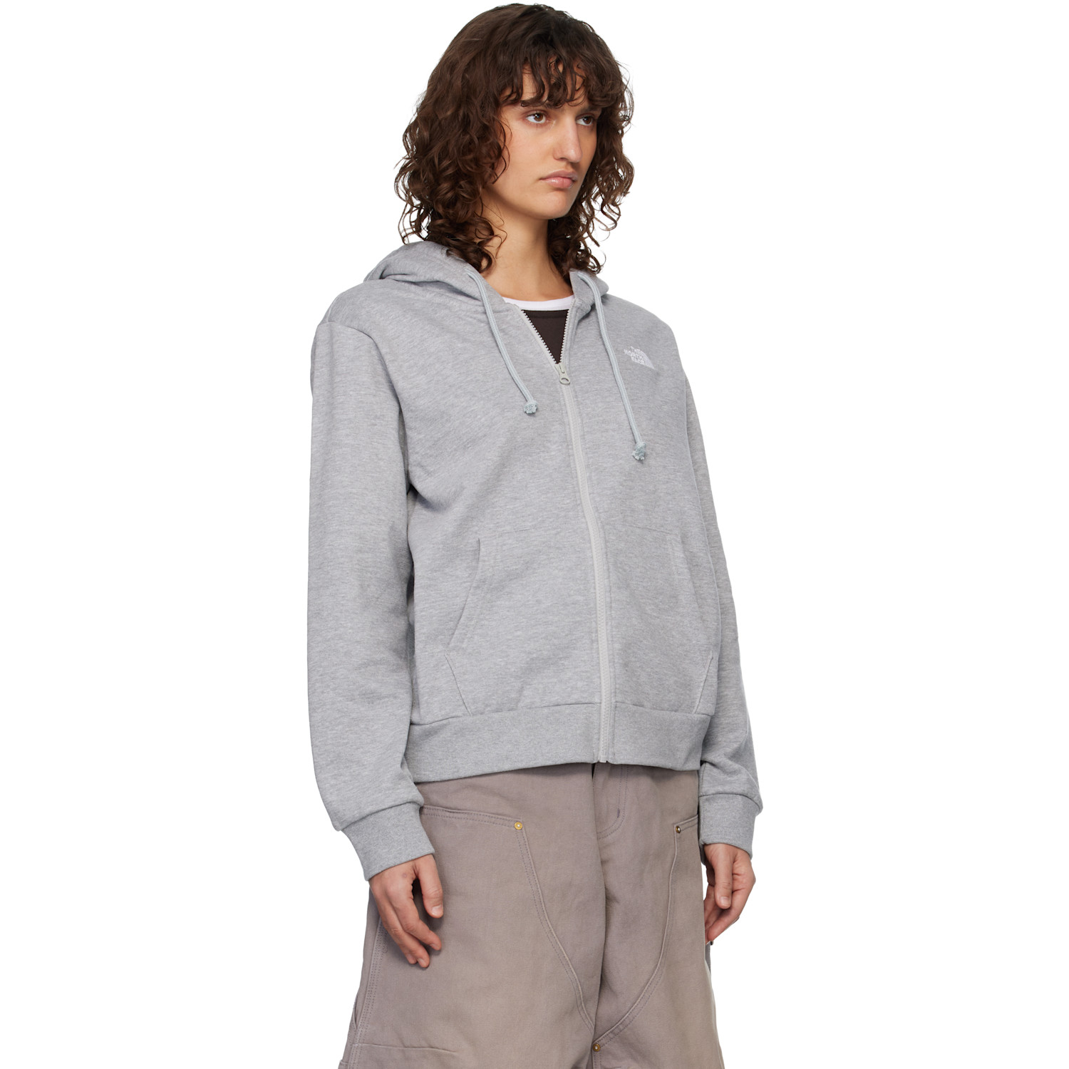  The North Face Gray Evolution Simple Dome Regular Full-zip Hoodie 