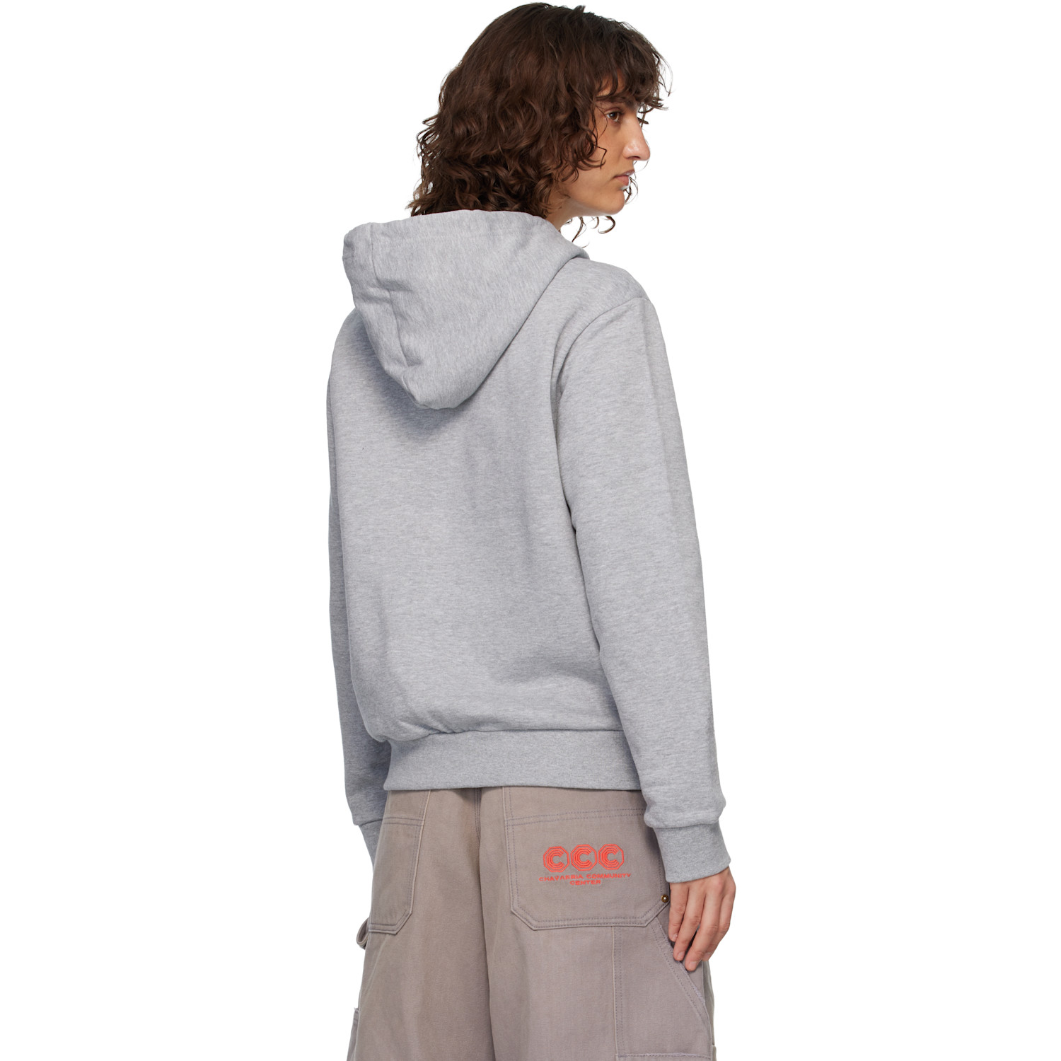  The North Face Gray Evolution Simple Dome Regular Full-zip Hoodie 