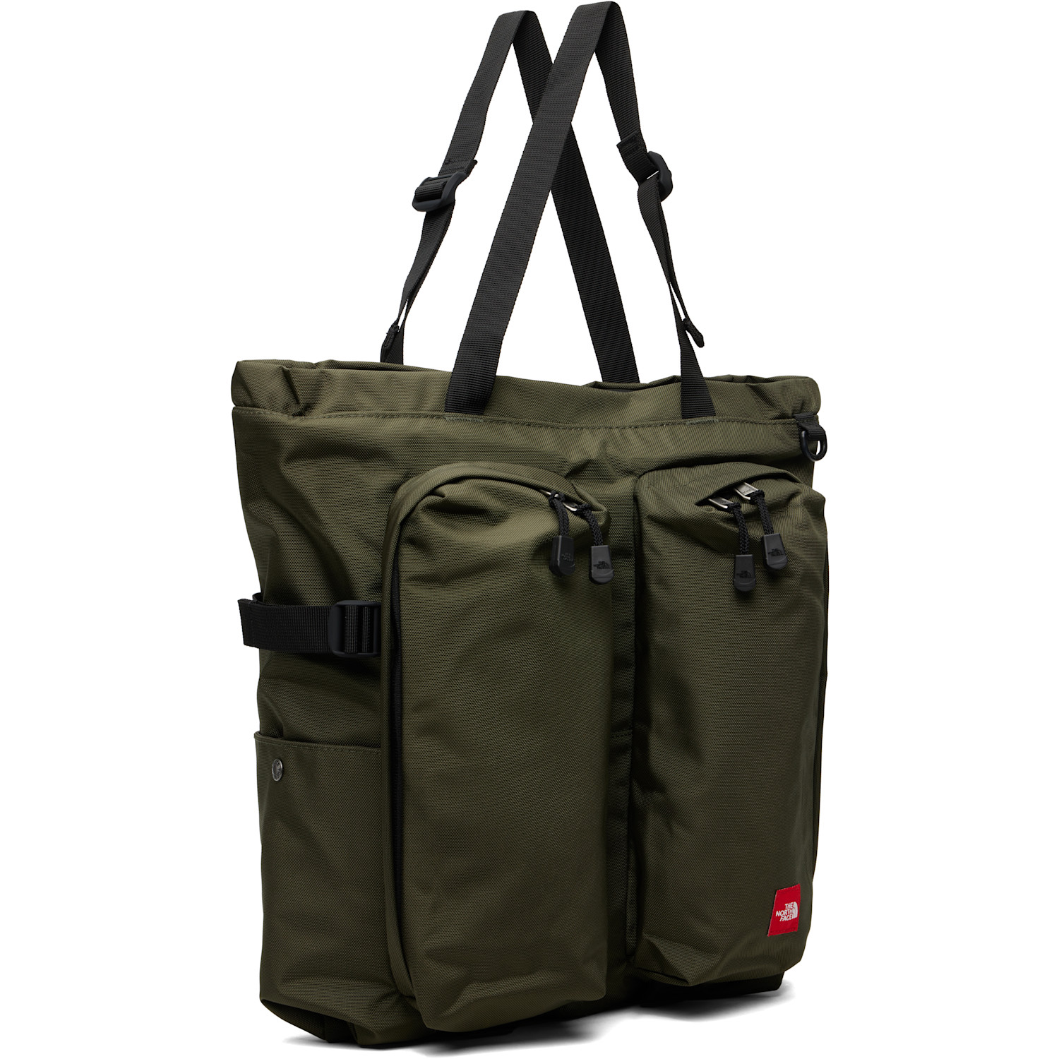  The North Face Green Tnf Red Box Tote 