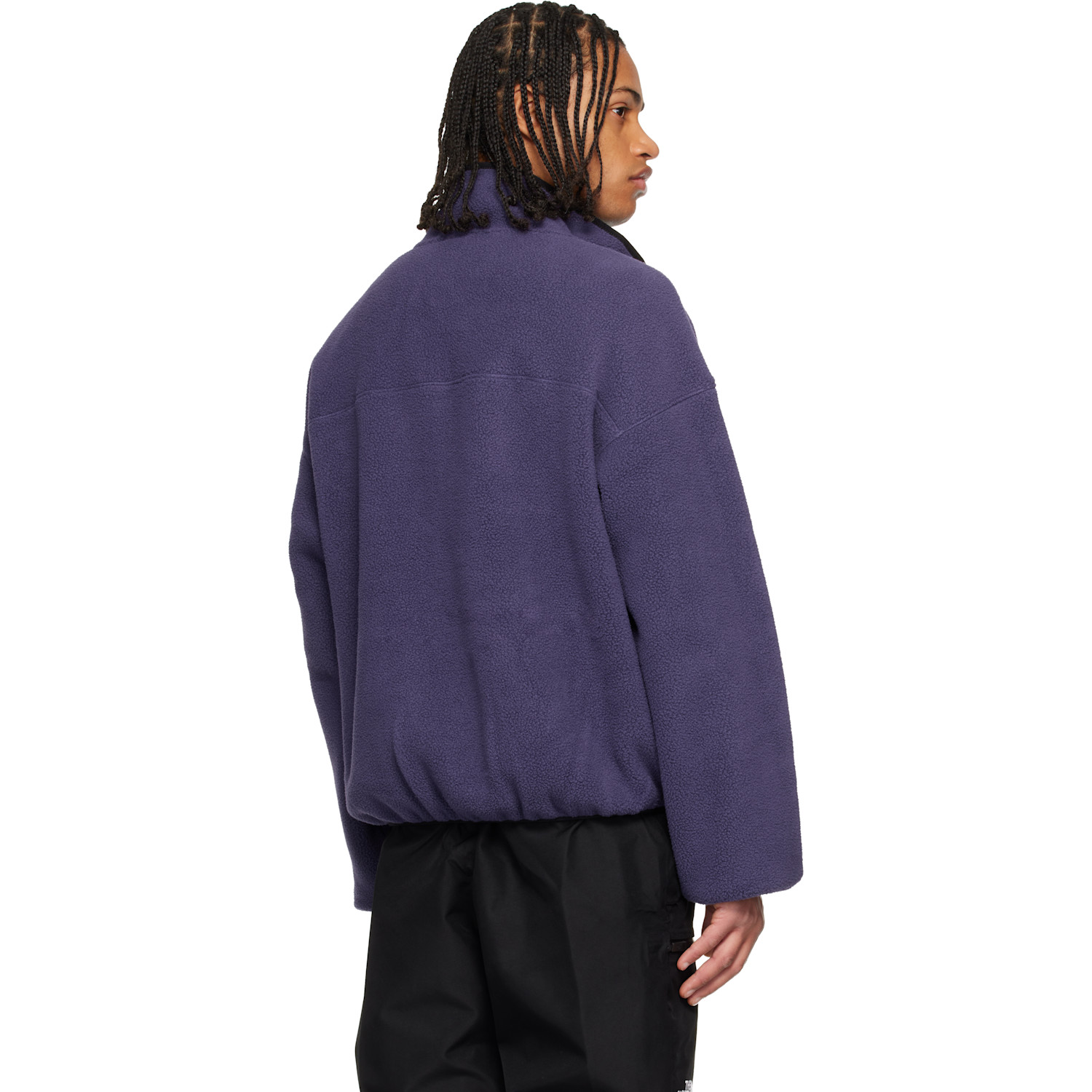  The North Face Purple Tnf Red Box 1/2 Zip Fleece Jacket 