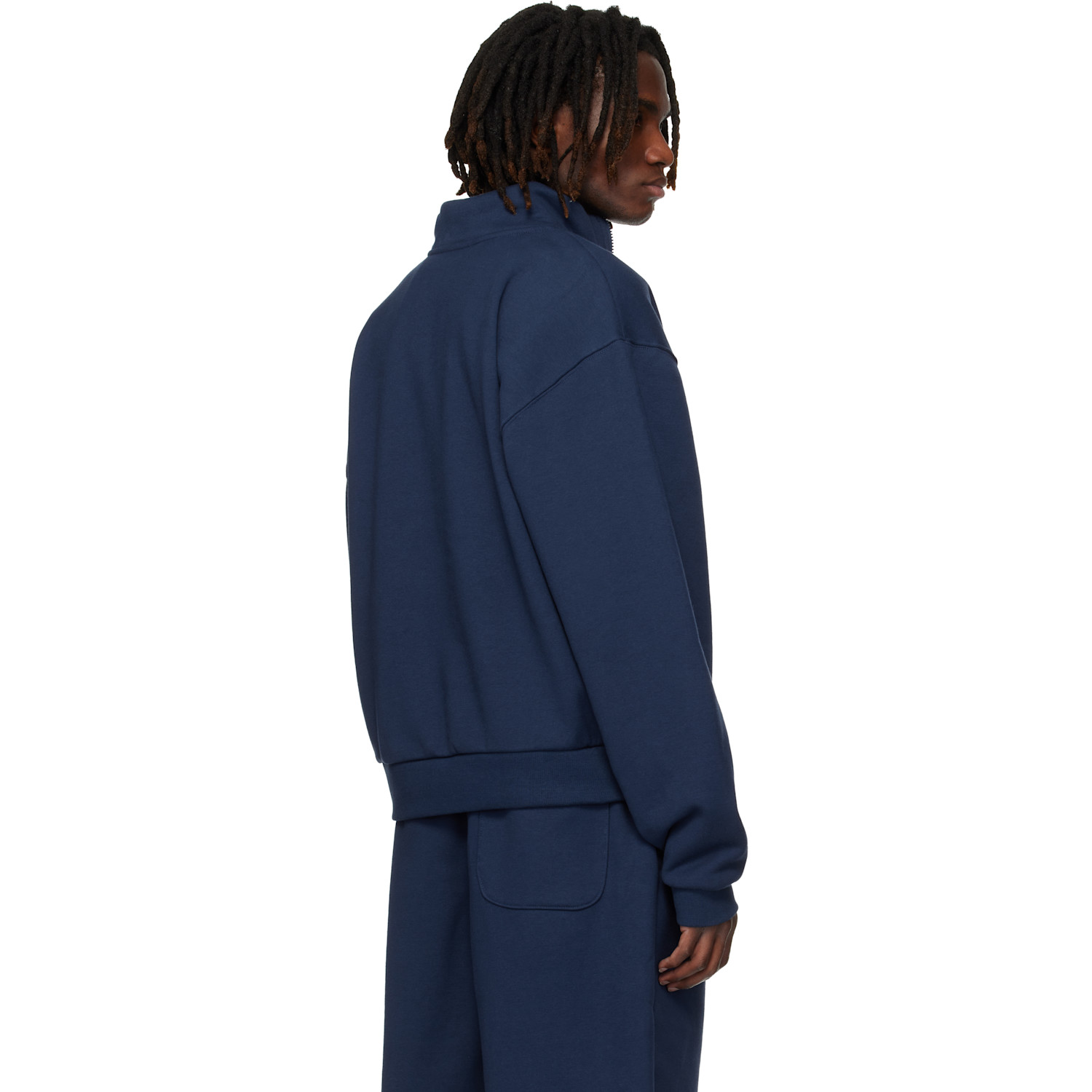  The North Face Navy Tnf Red Box Half Zip Sweatshirt 