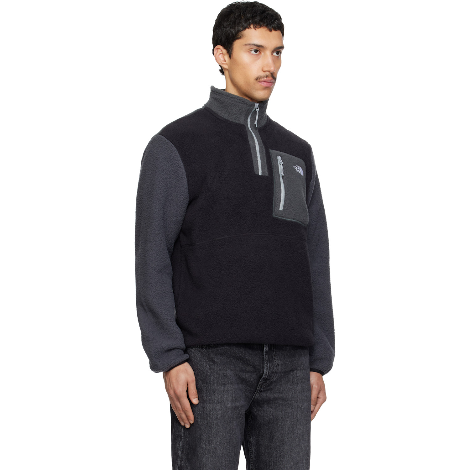  The North Face Gray Yumiori Quarter-zip Jacket 