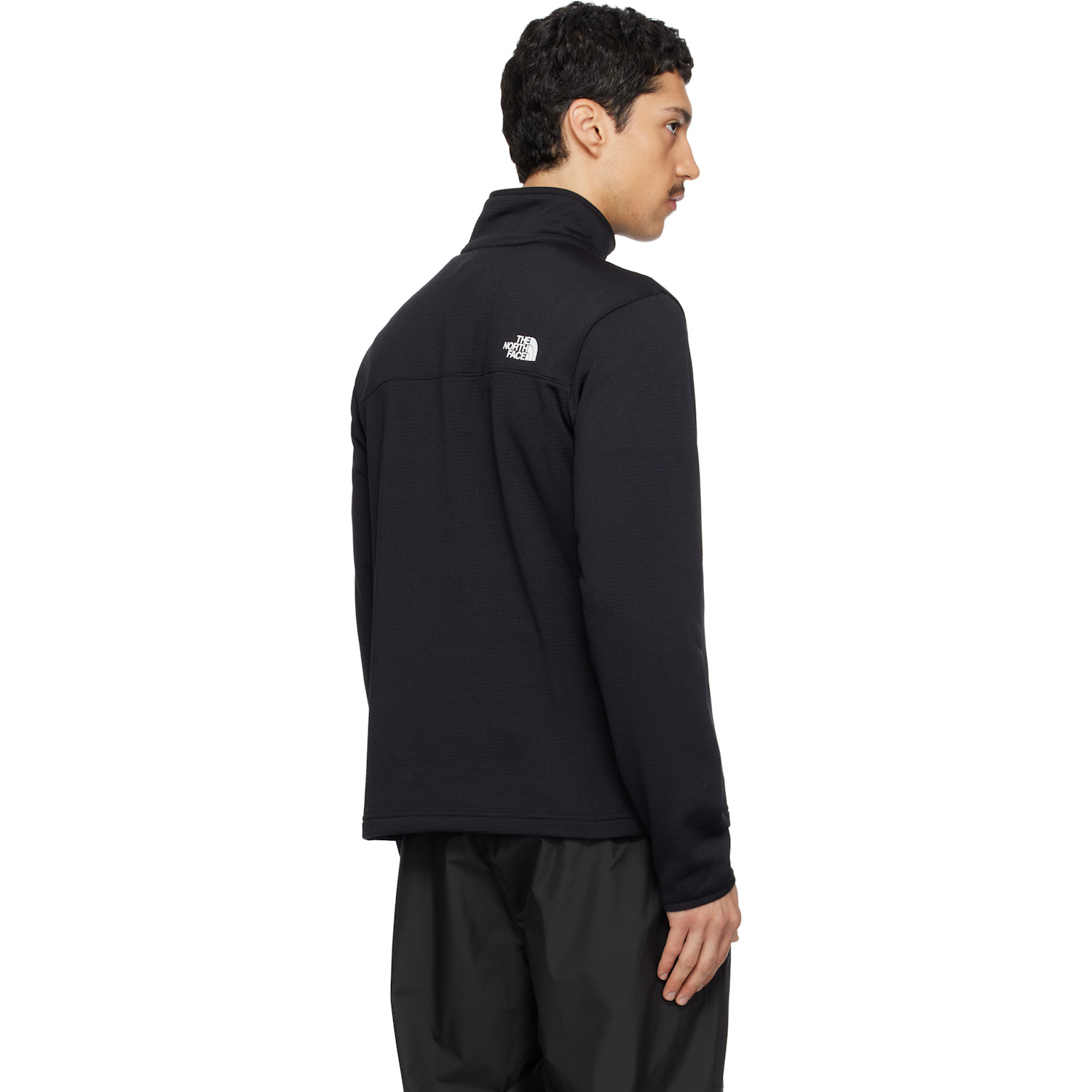  The North Face Black Cedar Trail Grid Fleece Quarter-zip Sweatshirt 