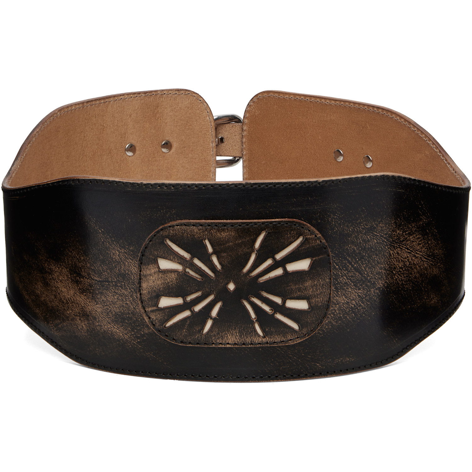  Our Legacy Black & Tan Sunny Girdle Belt 