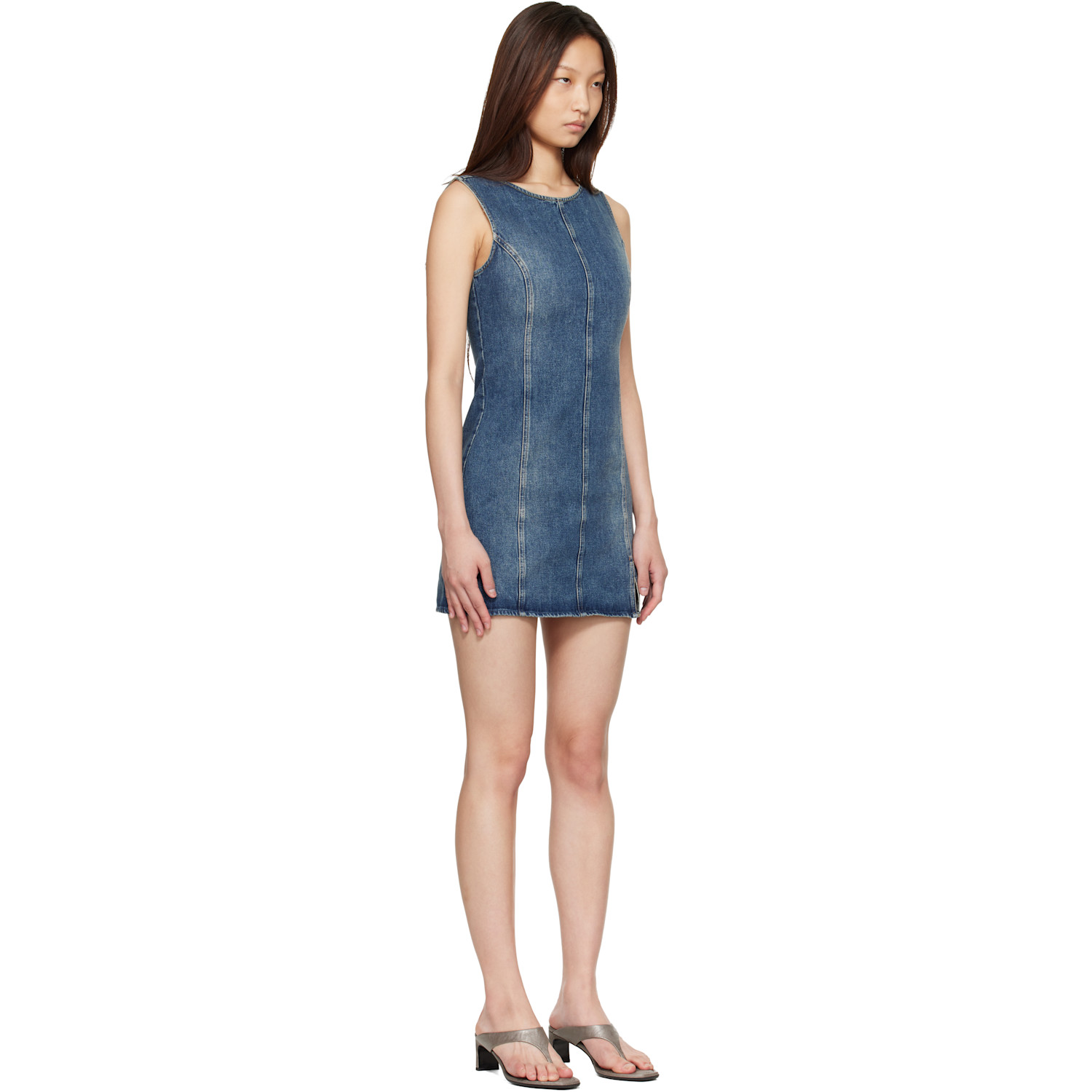  Our Legacy Blue Pliant Denim Minidress 