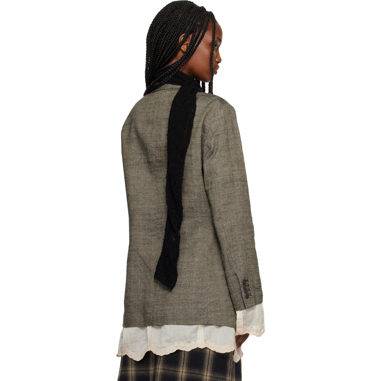  Our Legacy Brown Drip Blazer 
