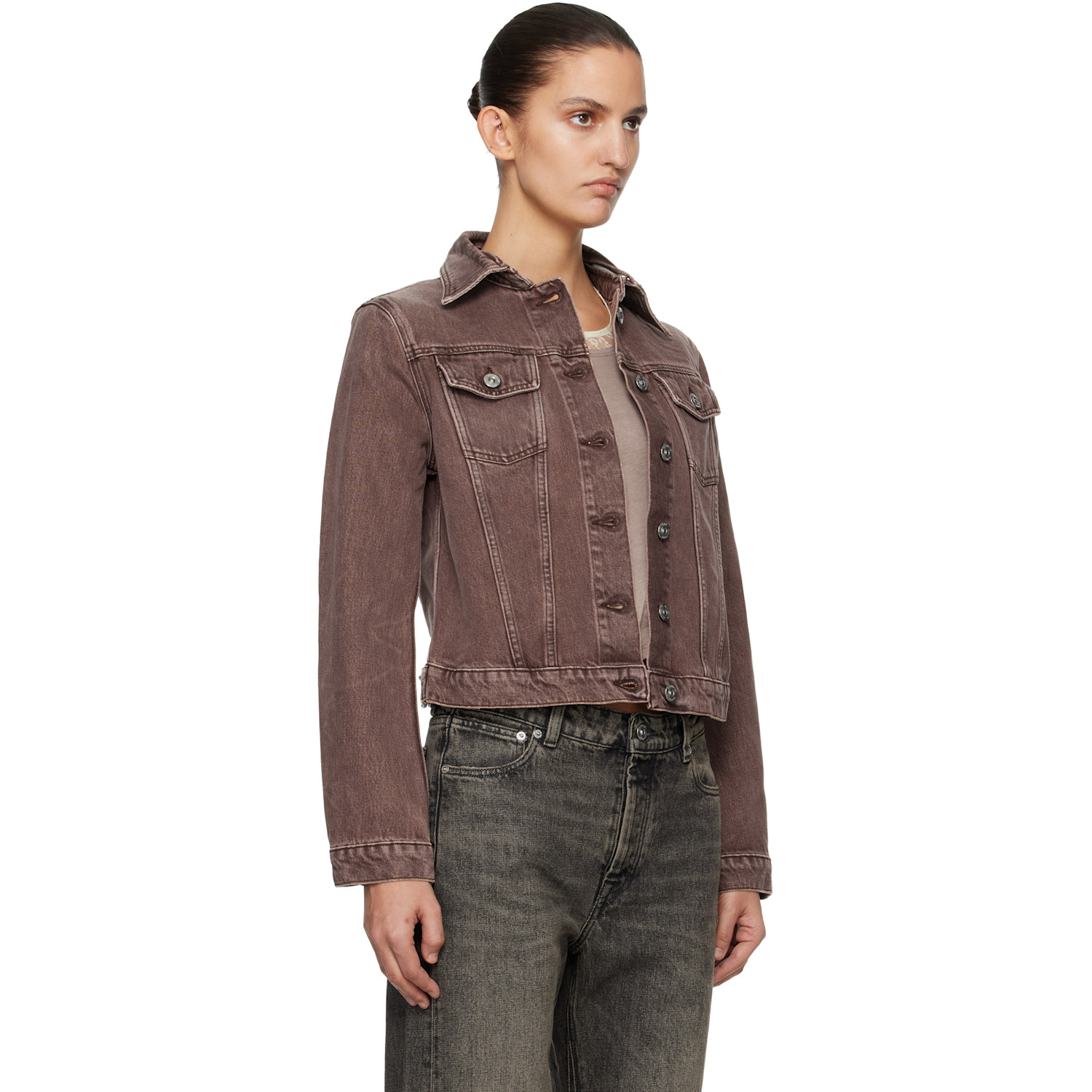 Our Legacy Brown Revive Denim Jacket 
