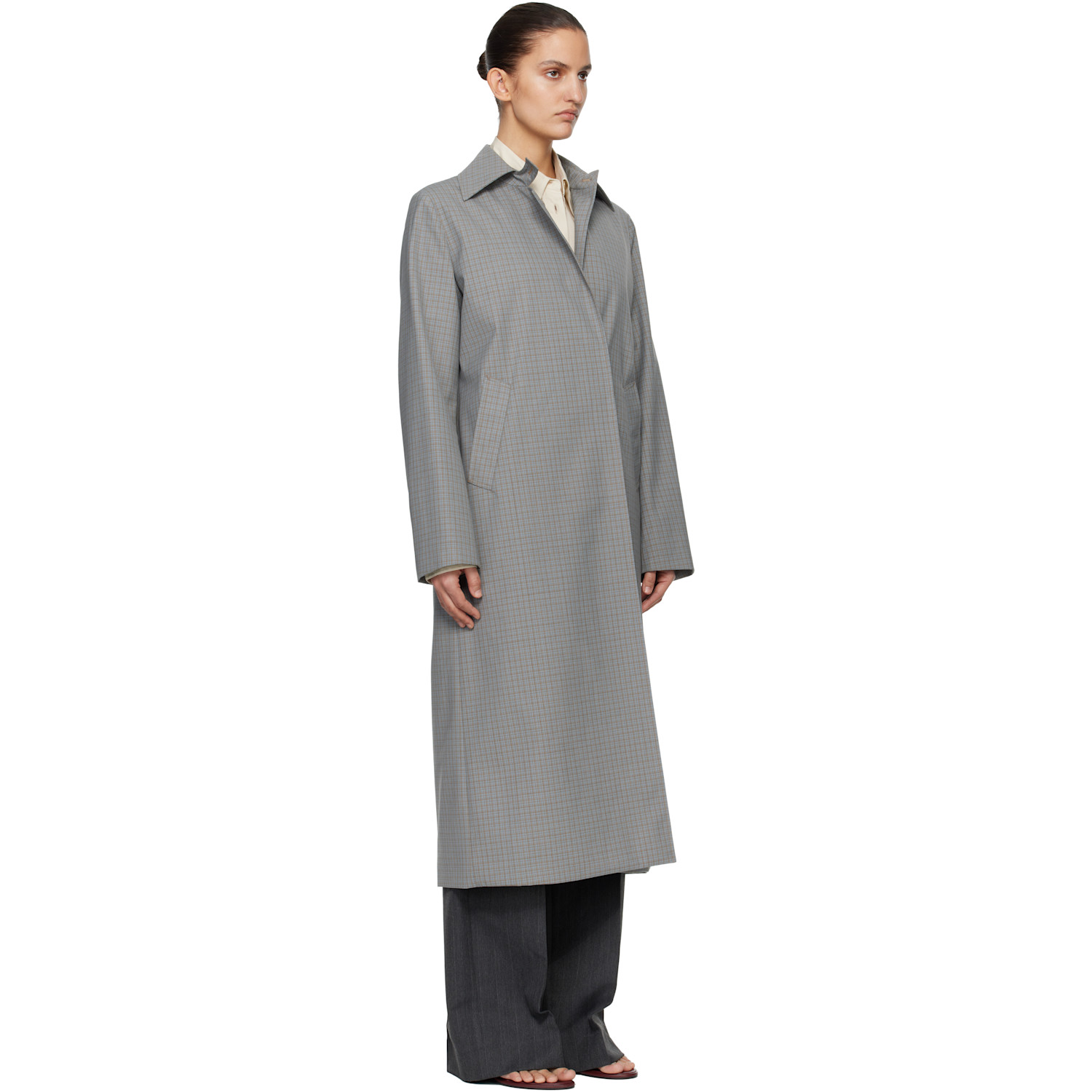  Our Legacy Gray & Blue Capital Coat 