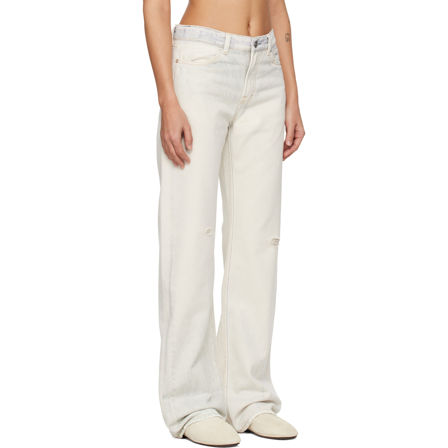  Our Legacy Off-white Wata Cut Jeans 