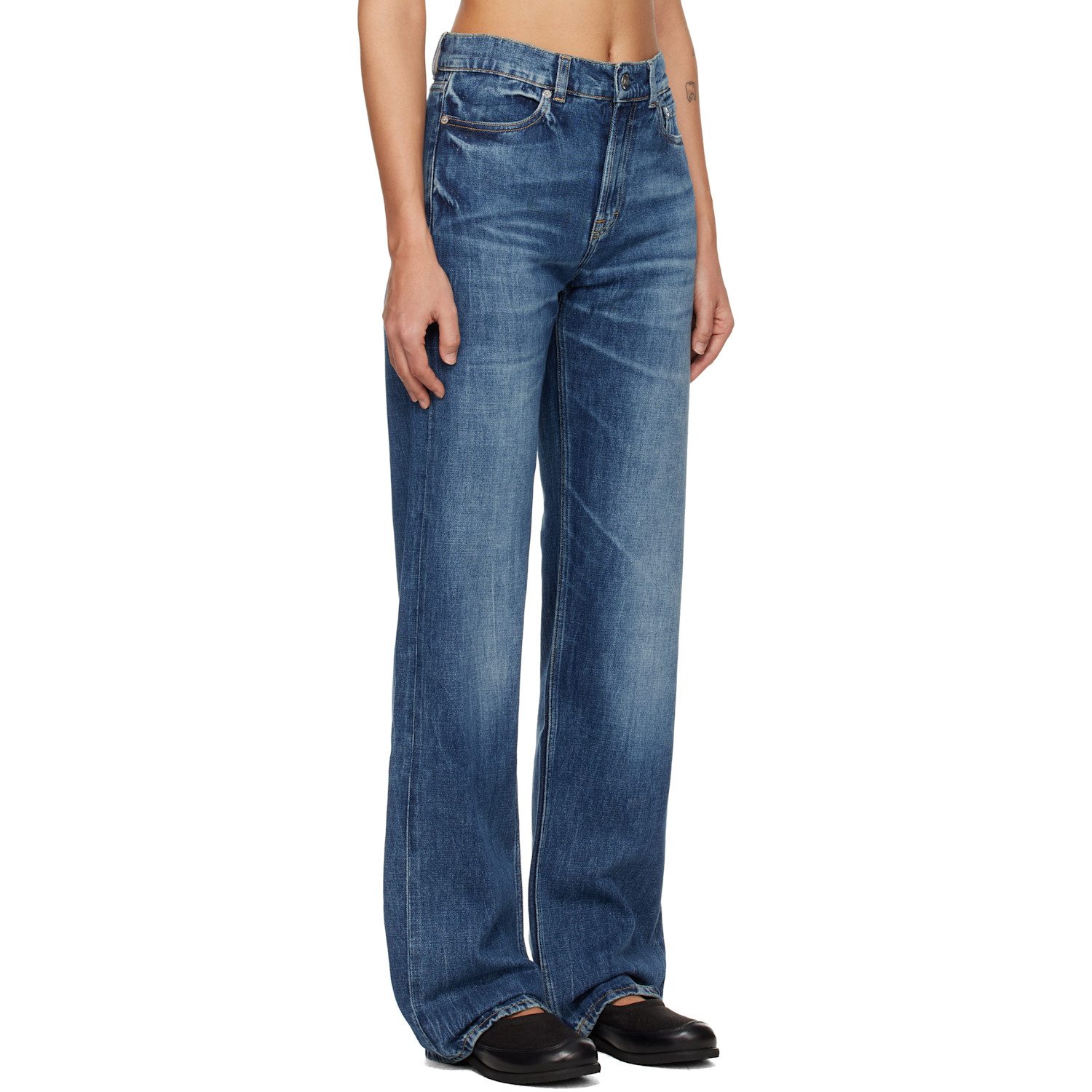  Our Legacy Indigo Wata Cut Jeans 